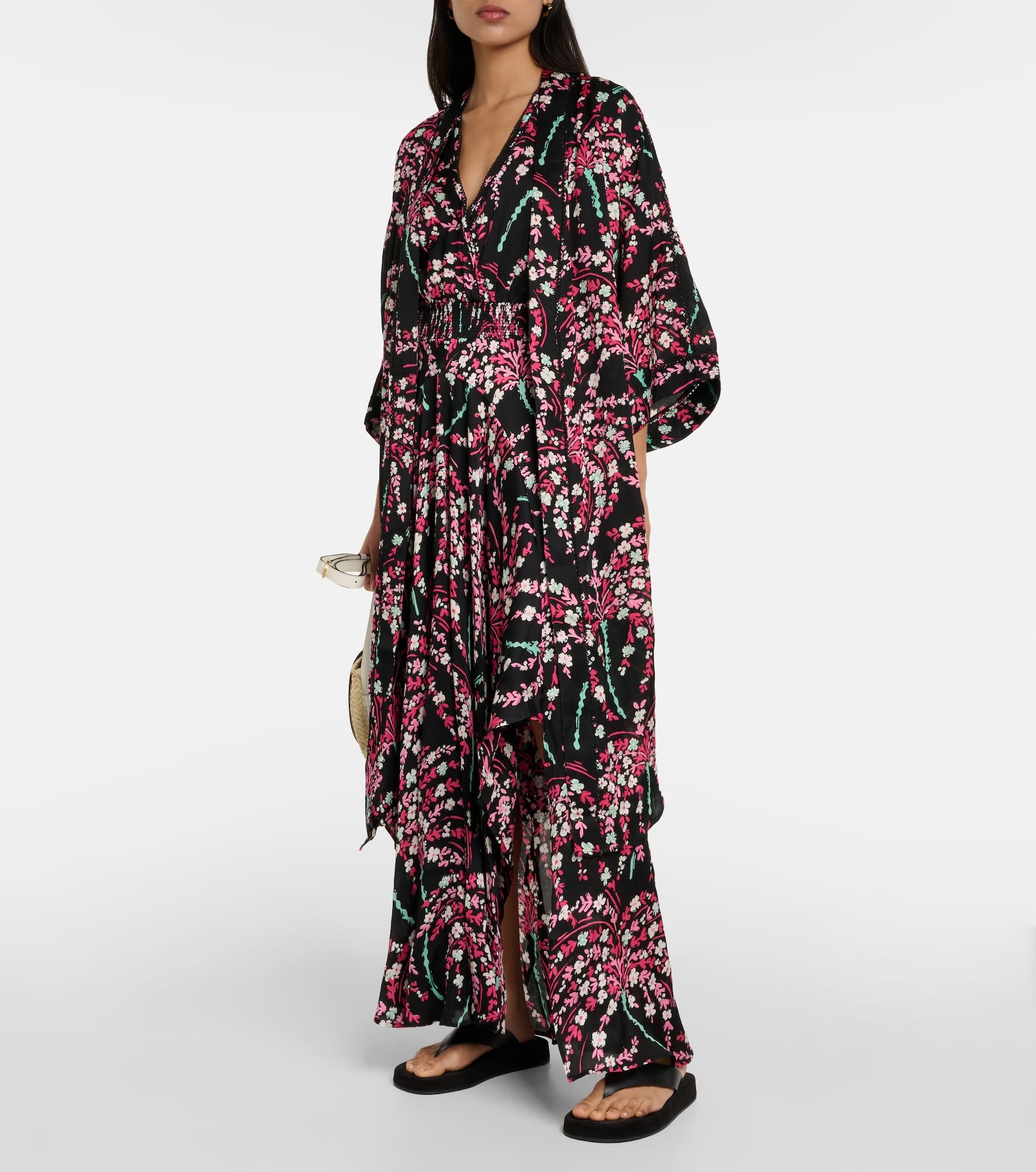 Erica printed robe - 2