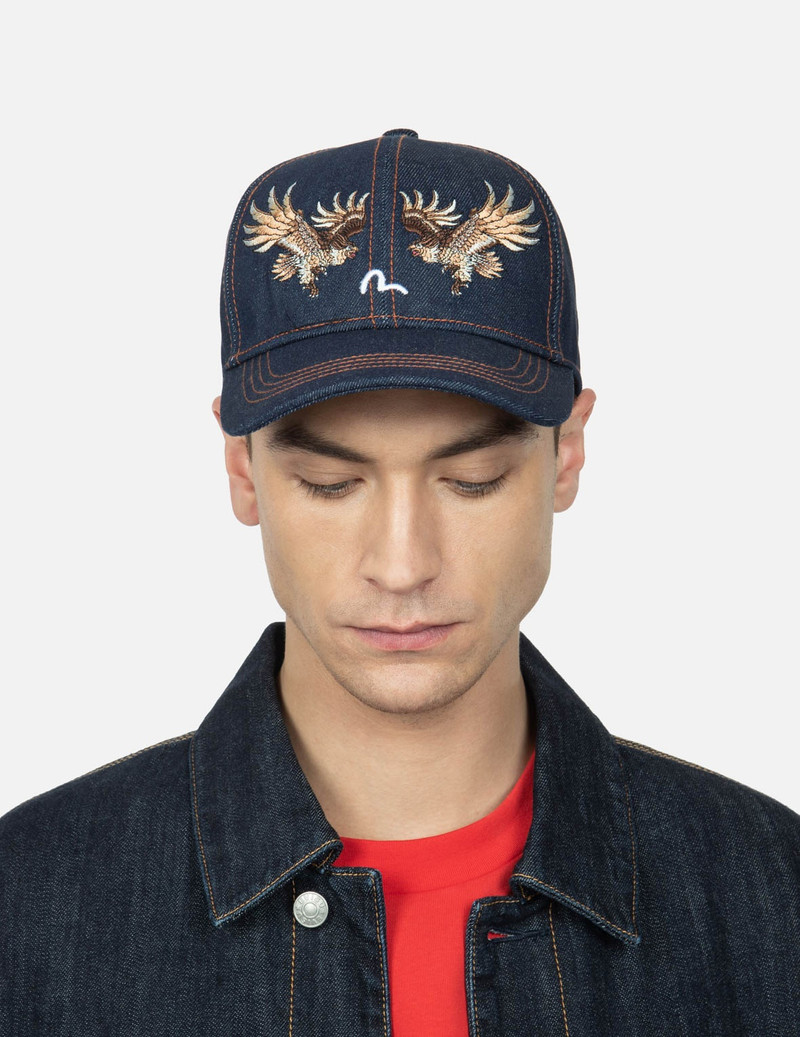 EAGLE AND SEAGULL EMBROIDERY DENIM CAP 5