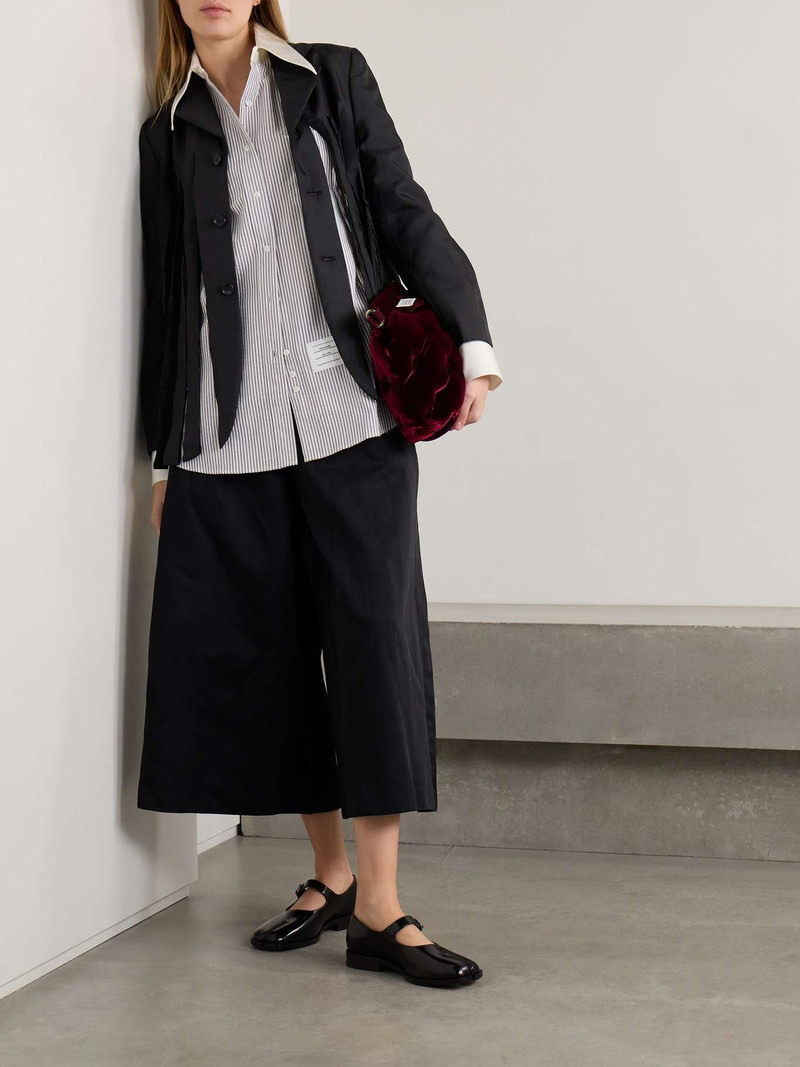 Comme des Garçons Comme des Garçons Fringed twill blazer outlook