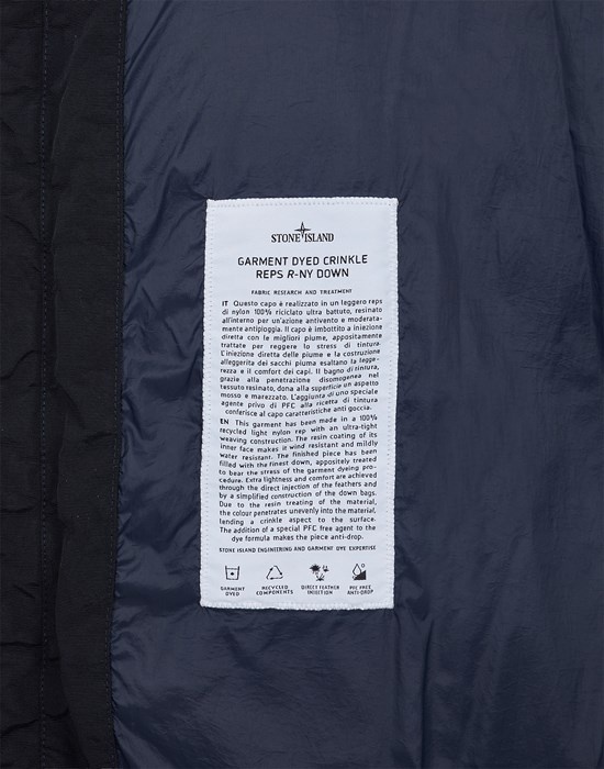 70323 GARMENT DYED CRINKLE REPS RECYCLED NYLON DOWN BLUE - 6