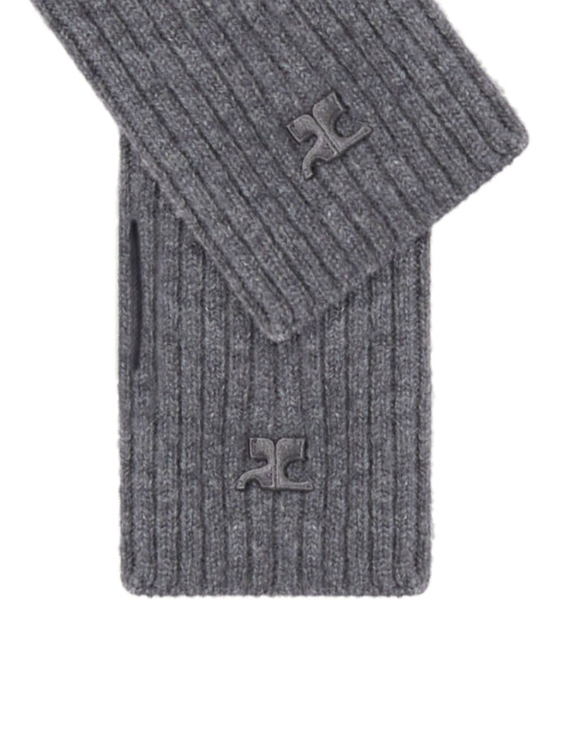 courrèges ribbed wool mittens outlook