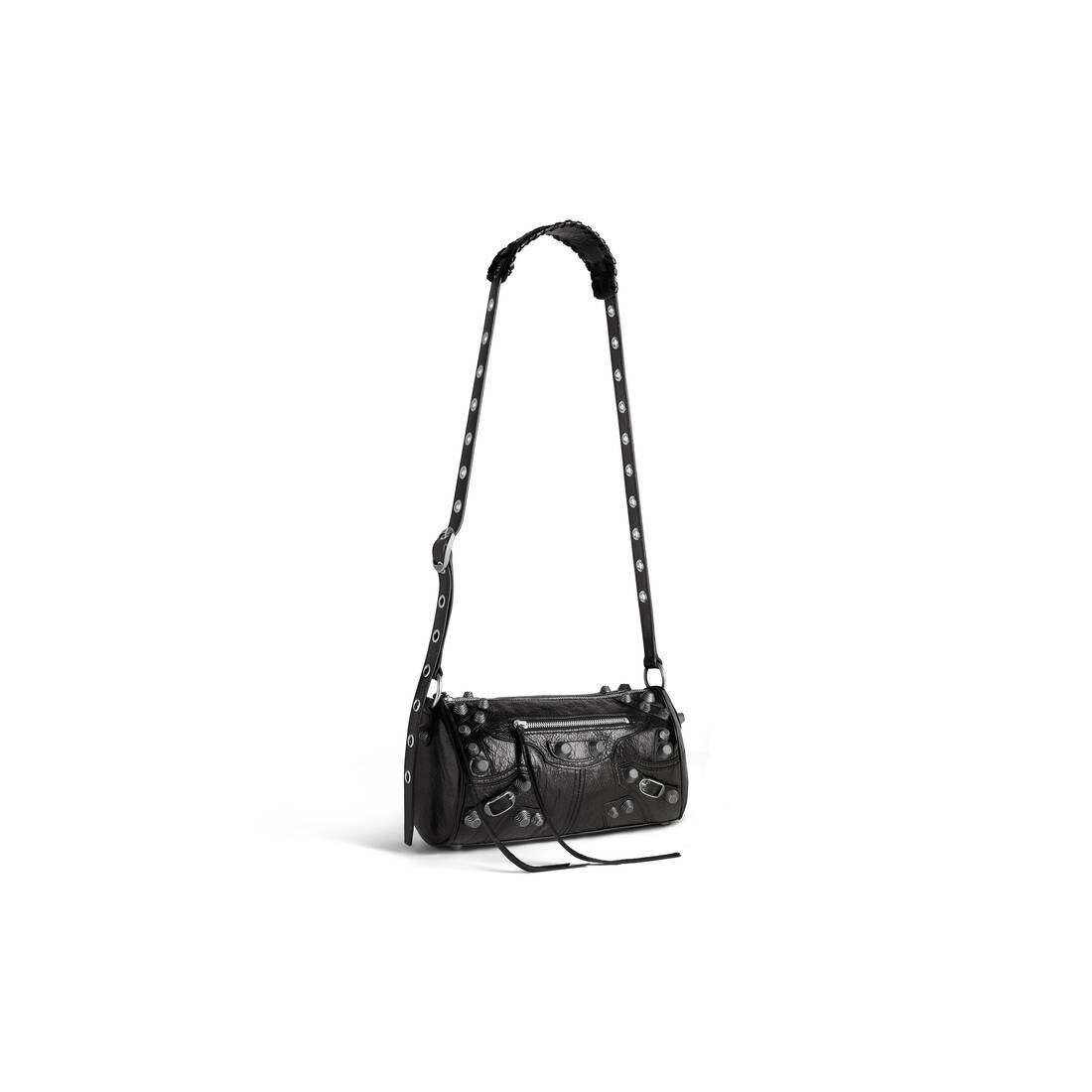 Le Cagole Men Cylinder Bag in Black - 4