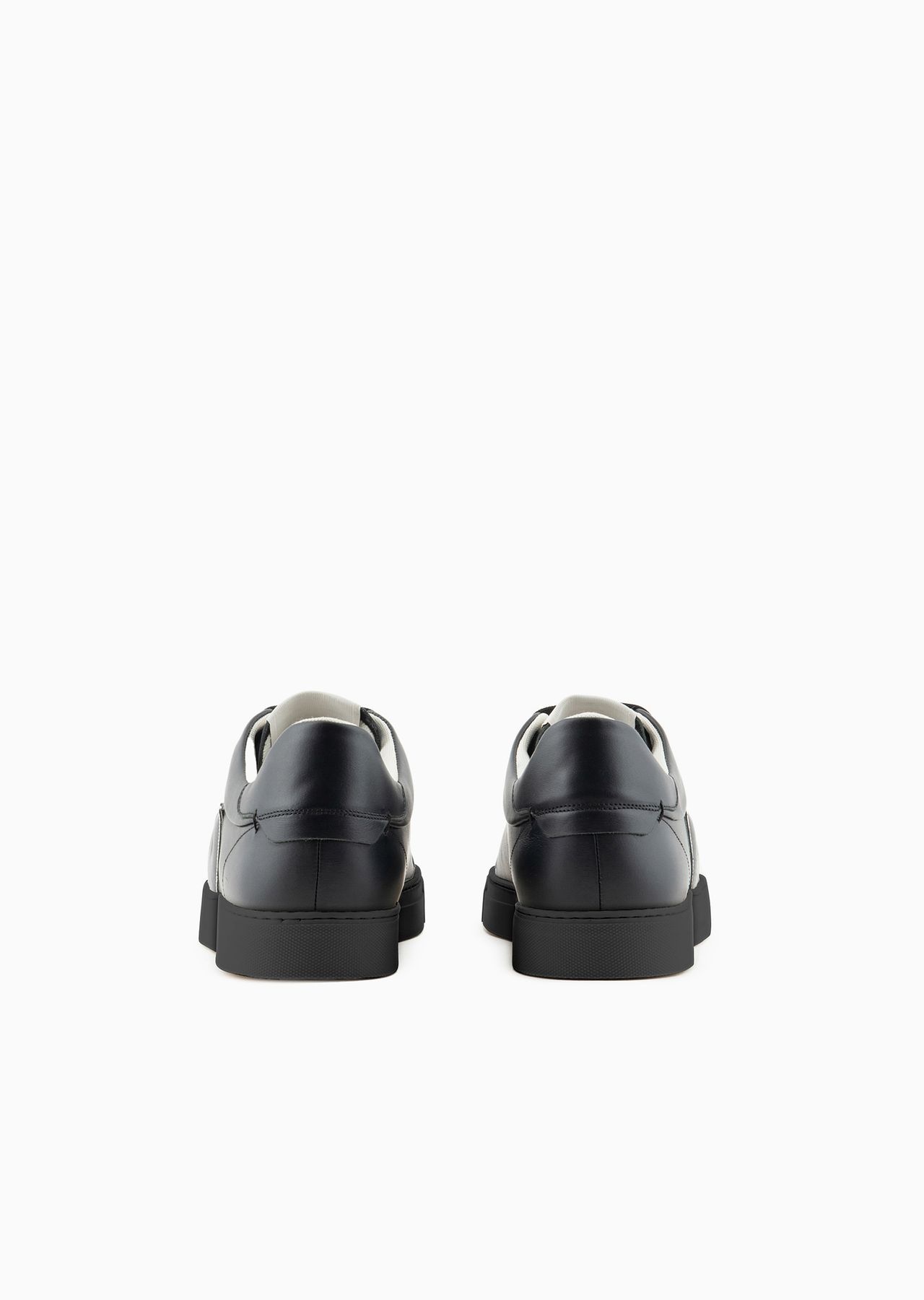 Leather sneakers with eagle patch - 4