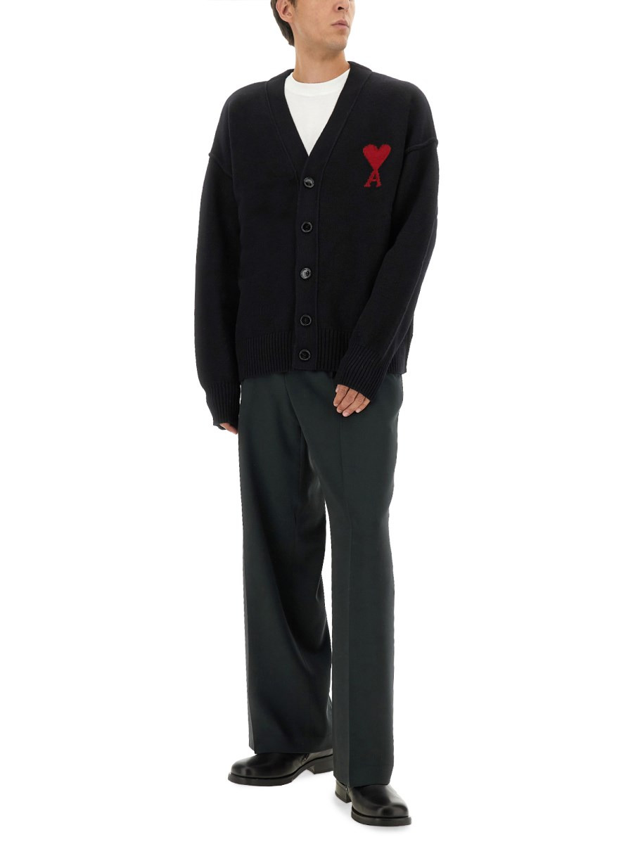 CARDIGAN WITH INLAY LOGO - 2