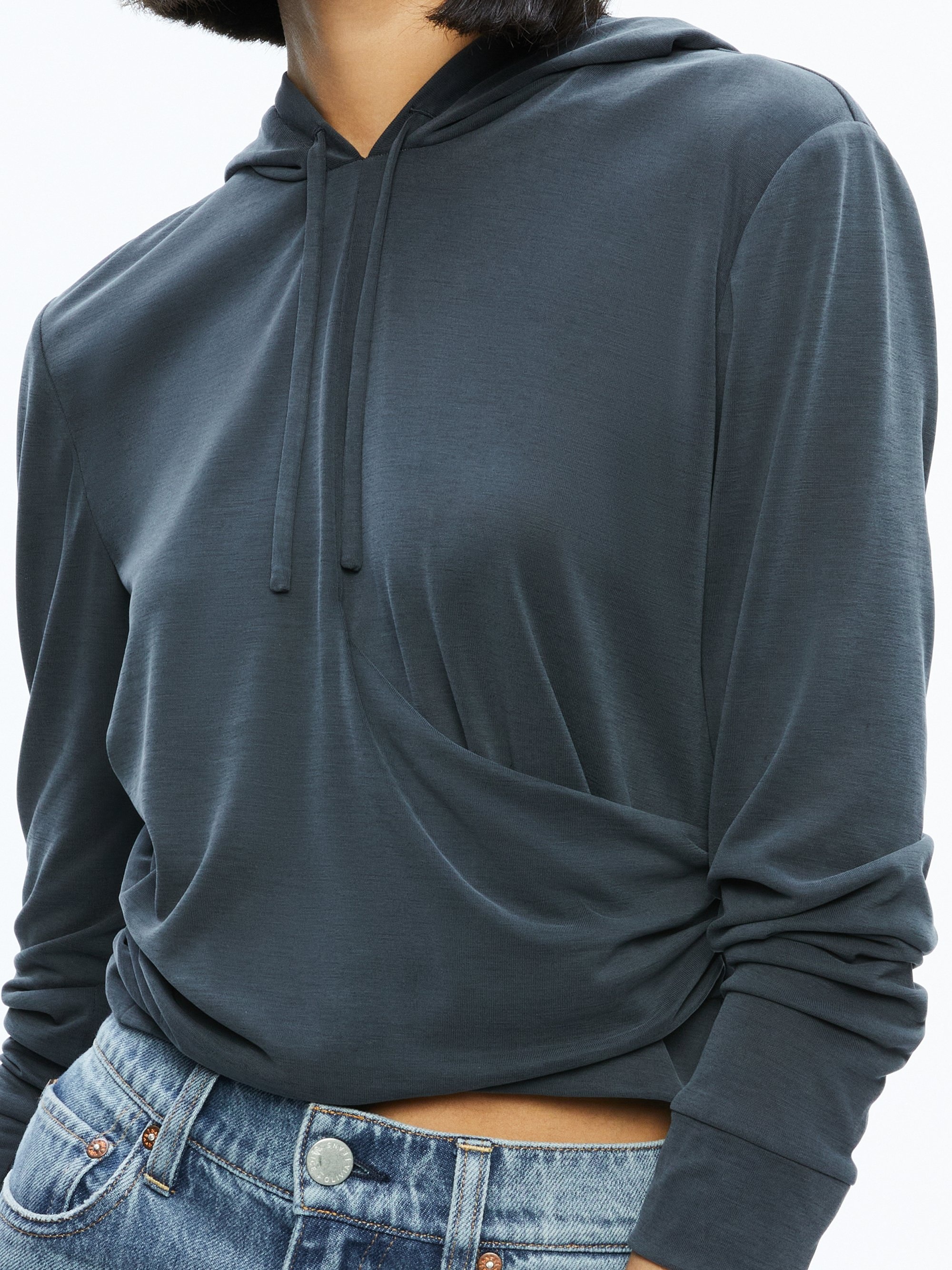 KIRK WRAP FRONT HOODIE - 4