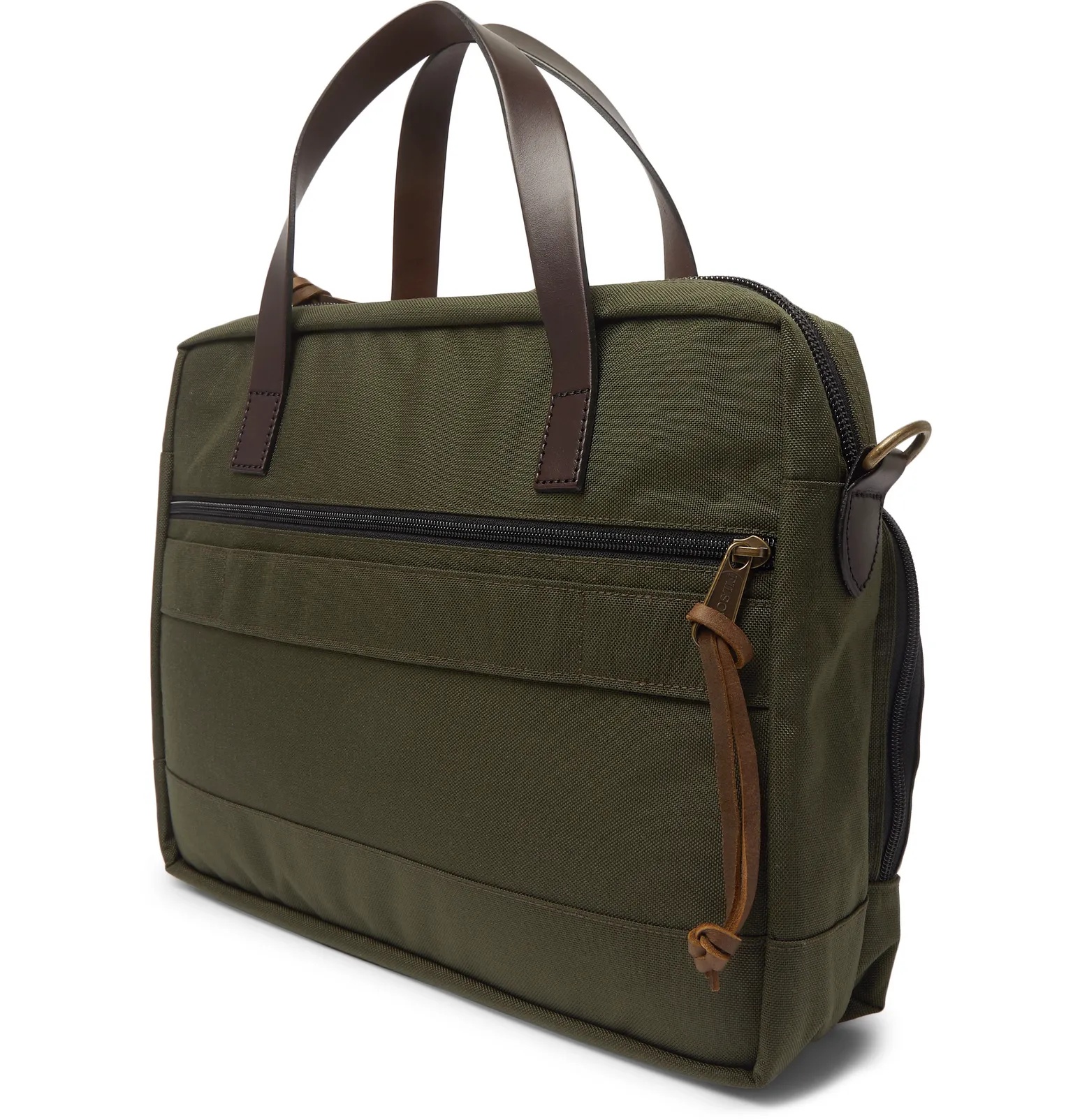 Dryden Leather-Trimmed Camouflage-Print Nylon Briefcase - 13