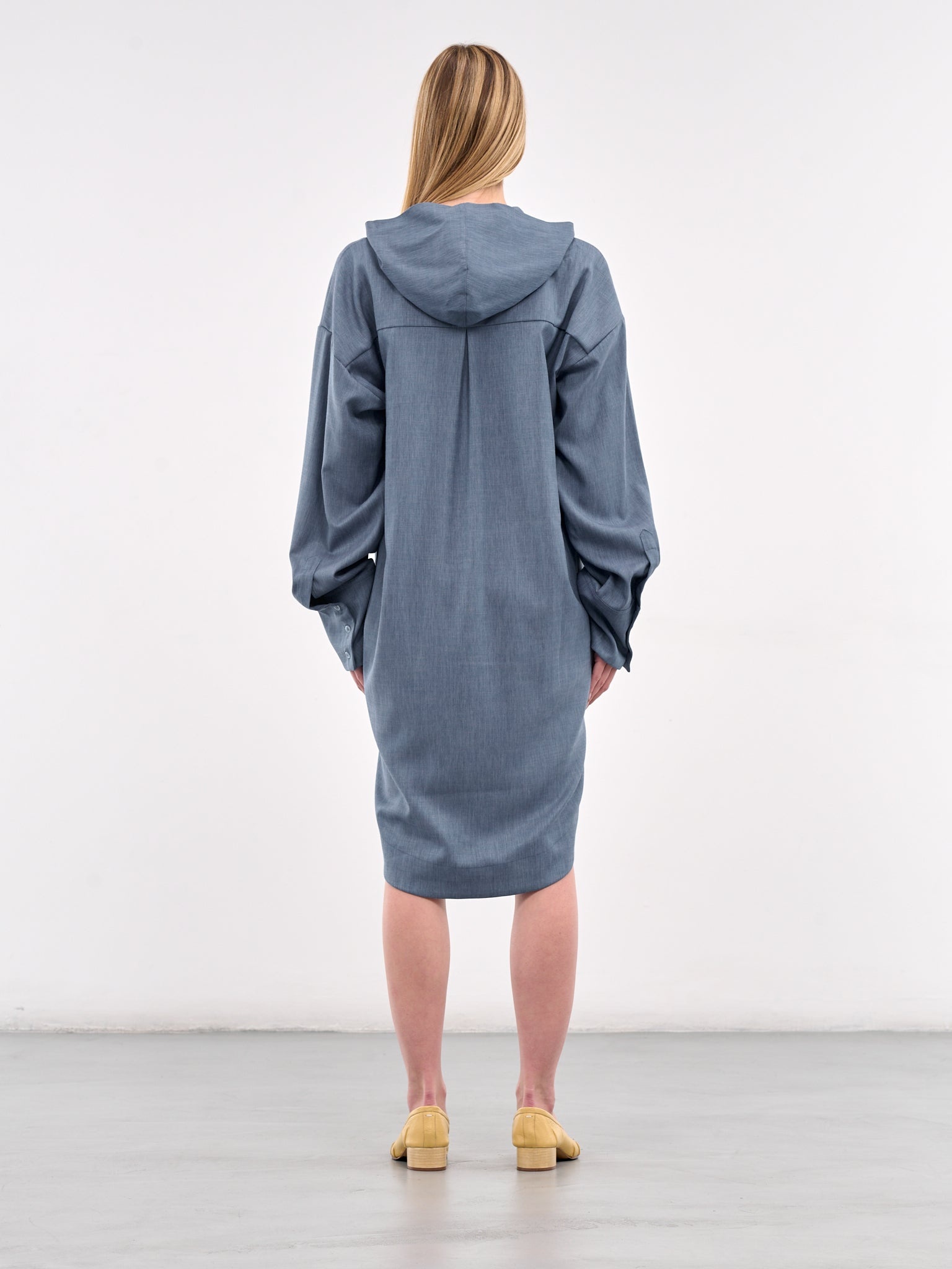 Oversized Hood Button-Up Shirt - 3