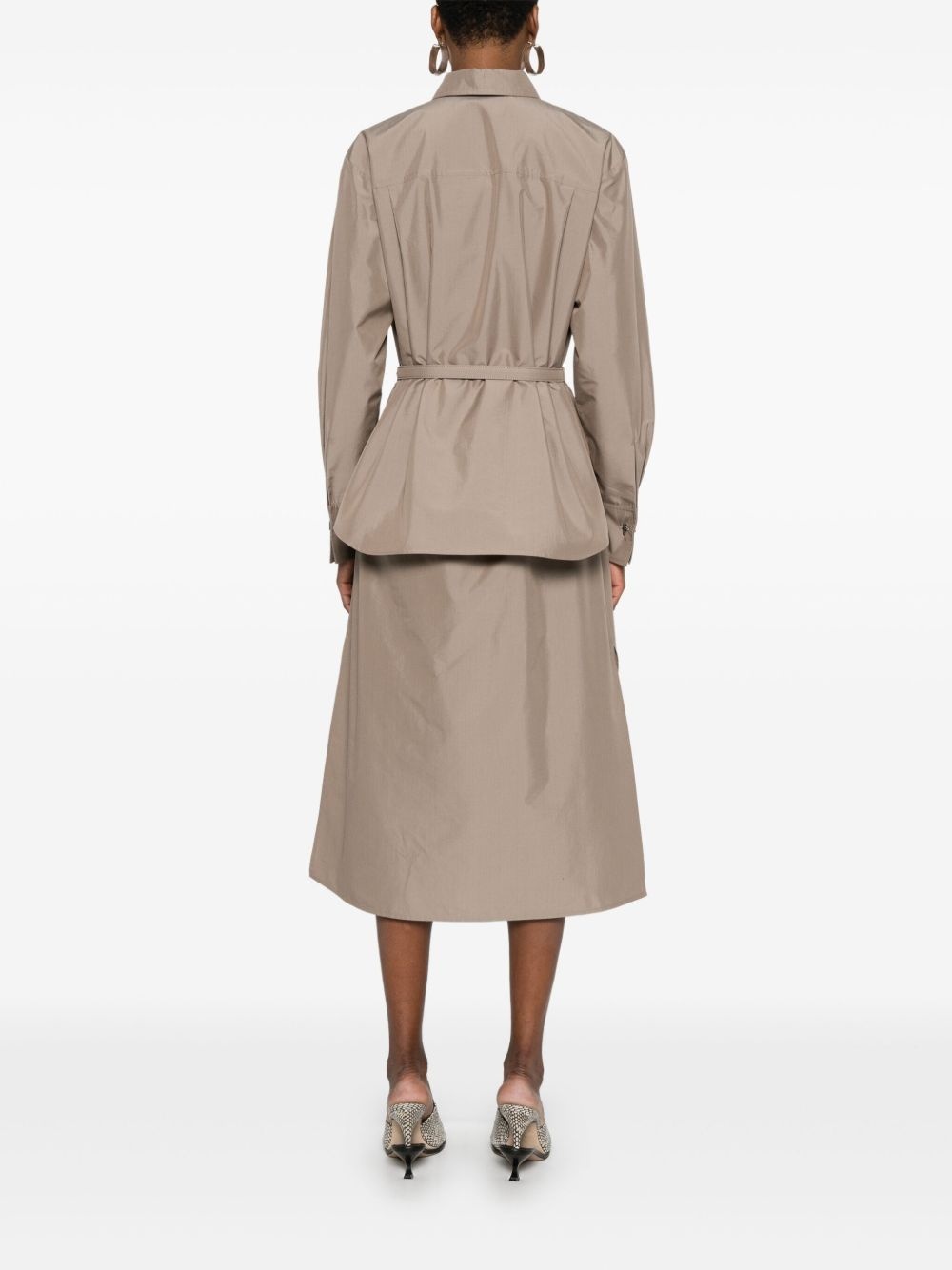 poplin shirt dress - 4