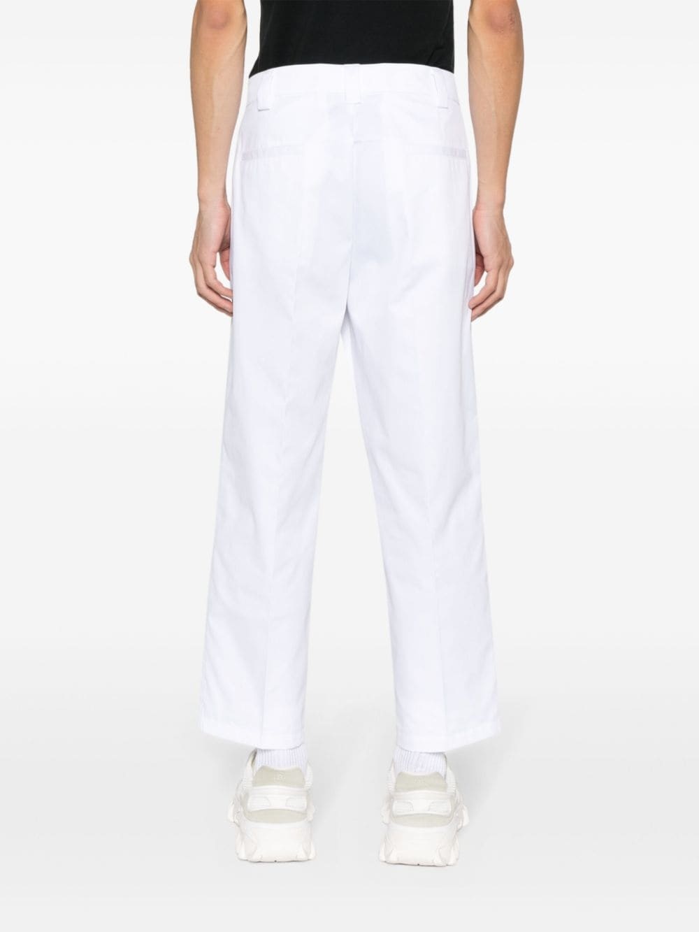 mid-rise straight-leg trousers - 4