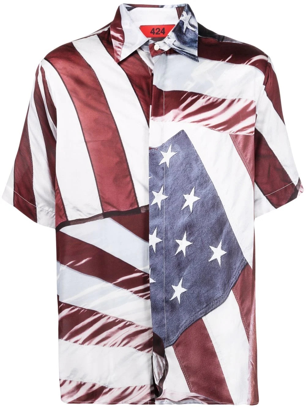 USA flag printed shirt - 1