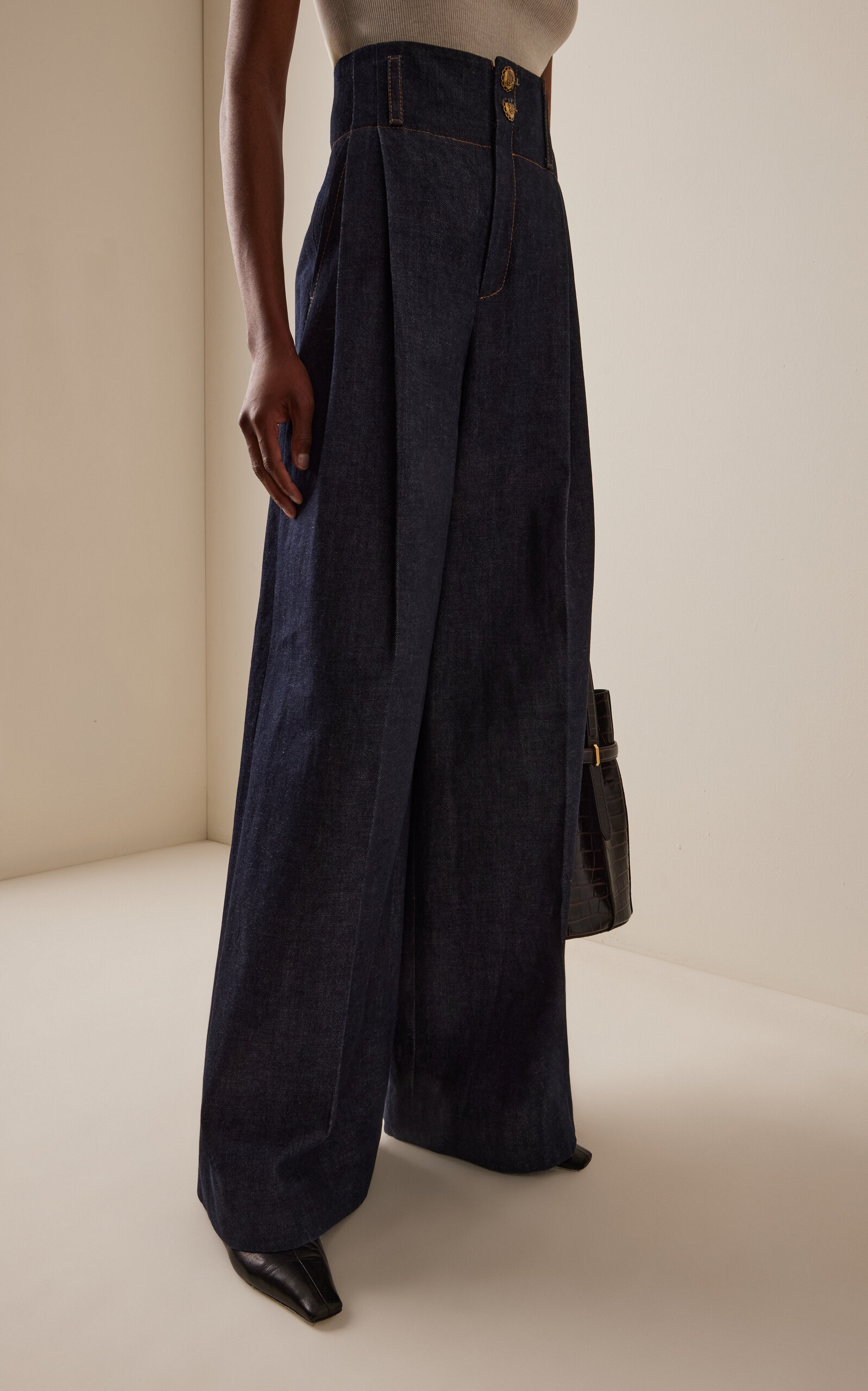 Hypnotic Denim Tailored Cotton Blend Pant dark wash - 3