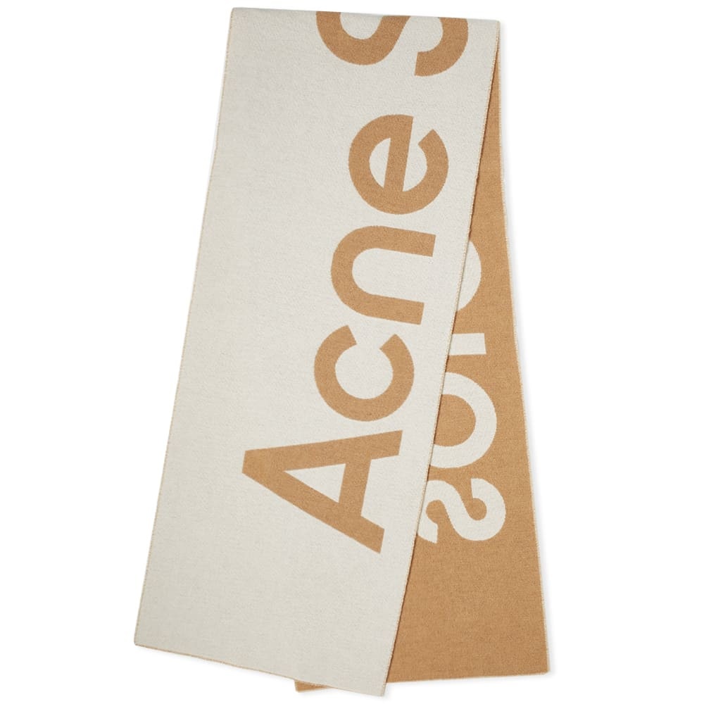 Acne Studios Toronty Logo Contrast Recycled Scarf - 2