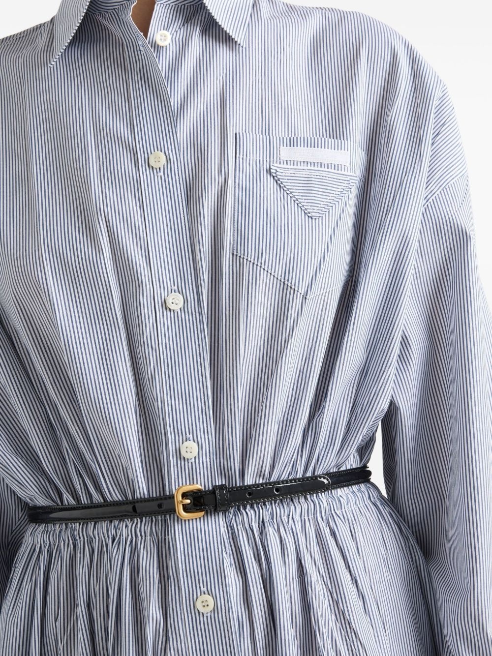 striped poplin dress - 5