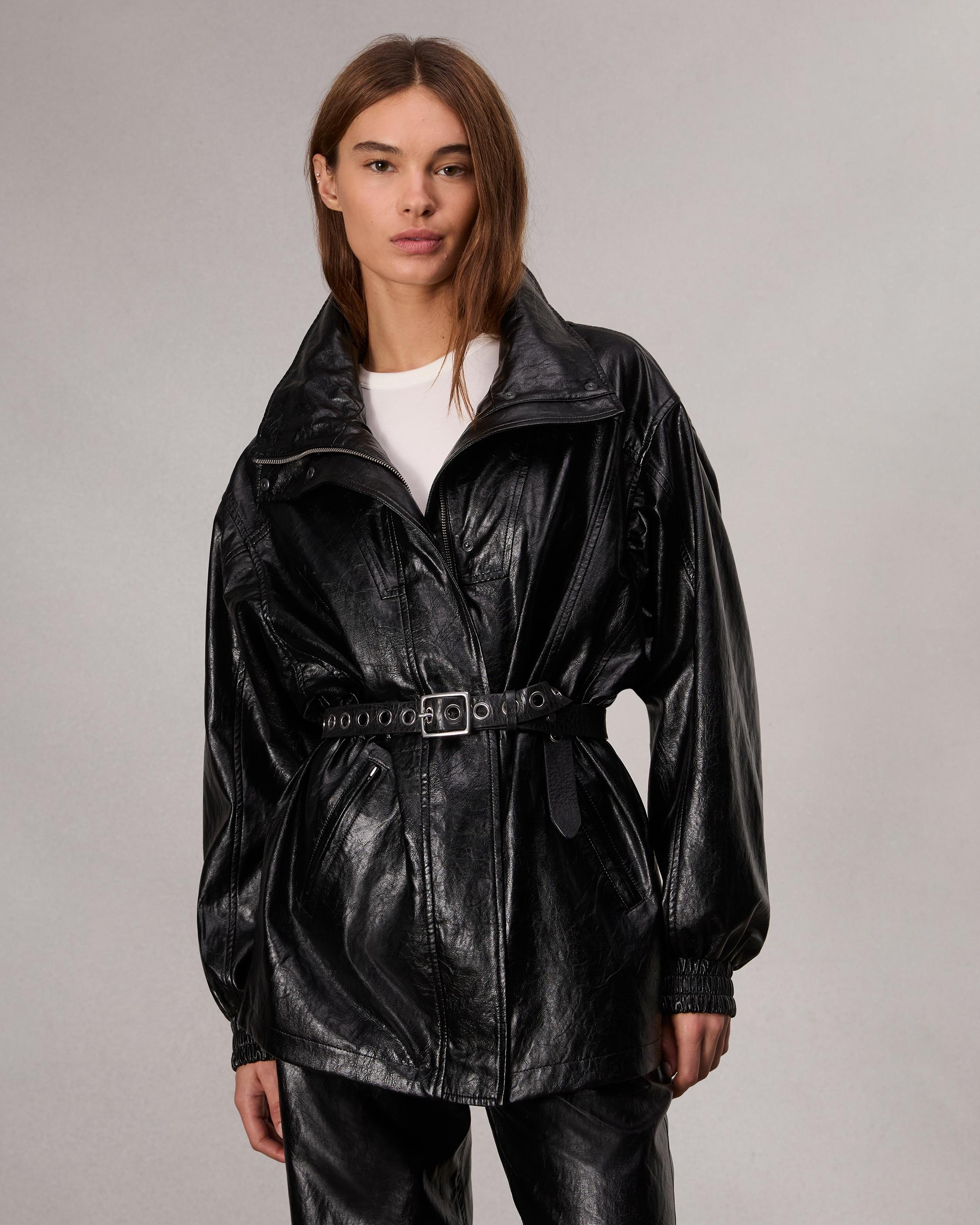 Monica Faux Leather Jacket - 2