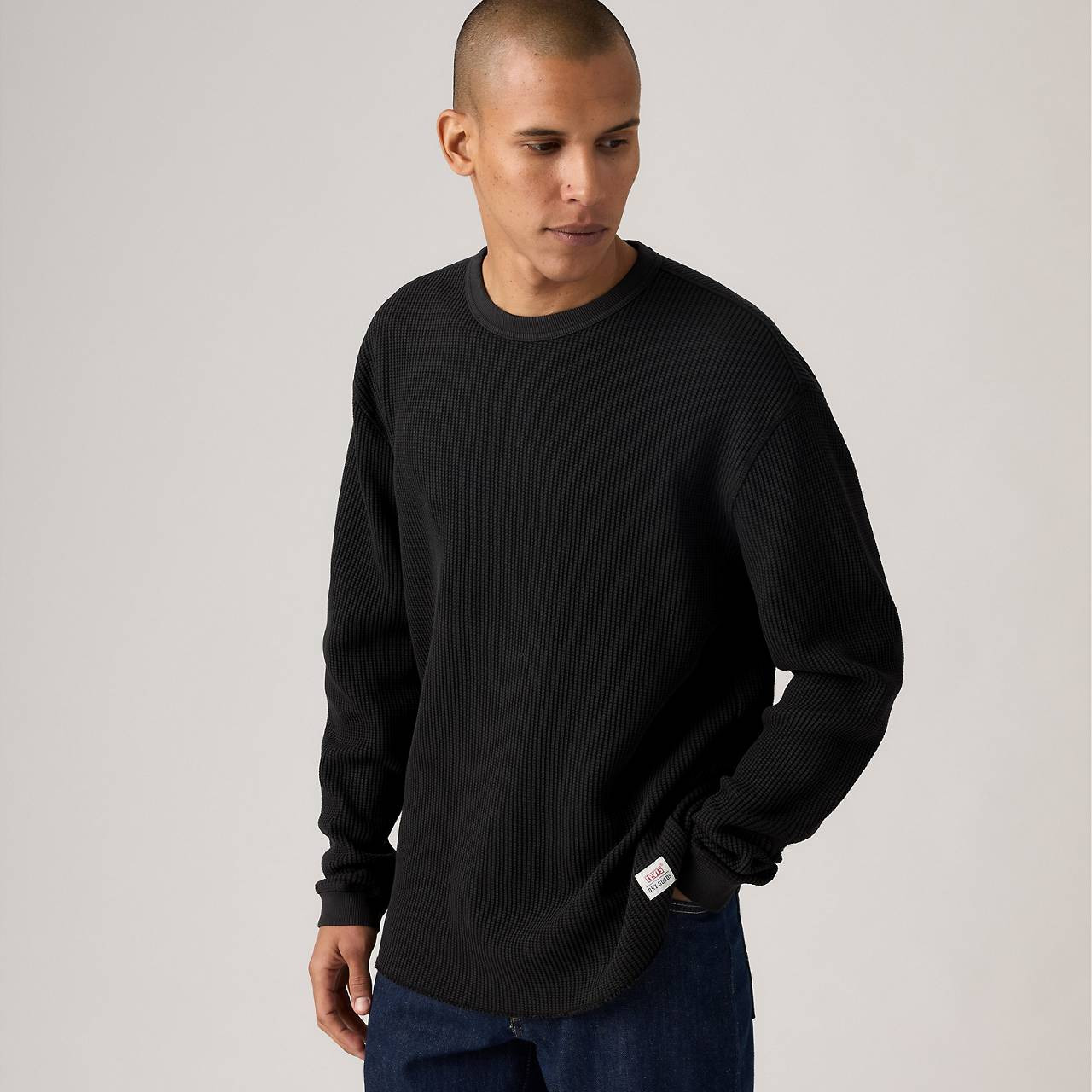 LONG-SLEEVE RELAXED THERMAL SHIRT - 2