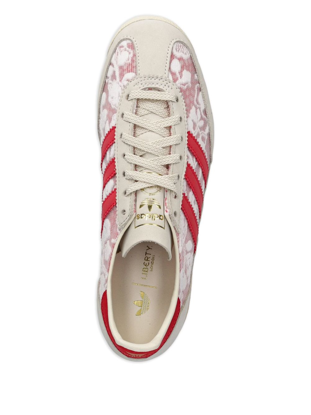 floral-lace sneakers - 4
