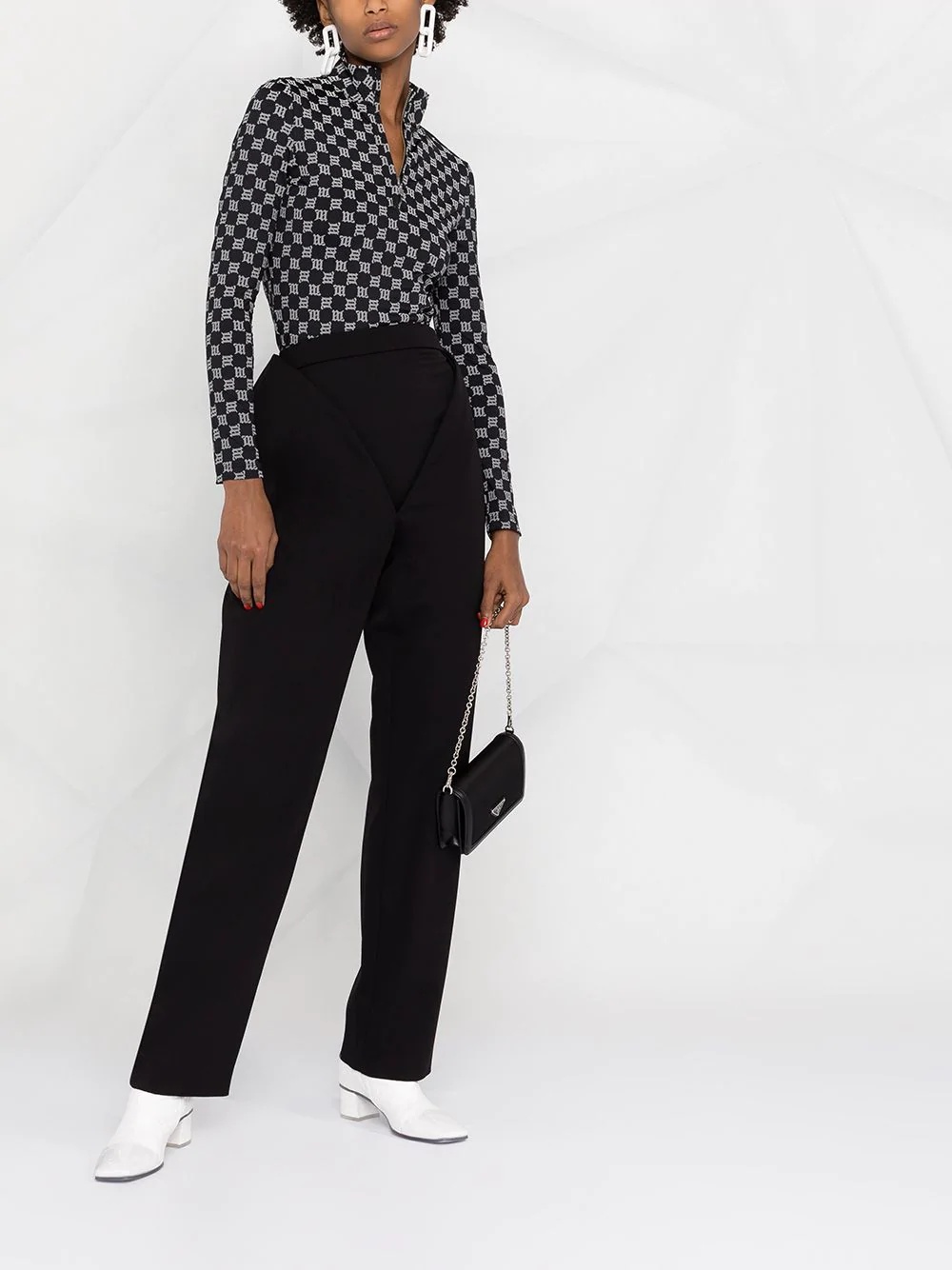 V construction tailored trousers - 2