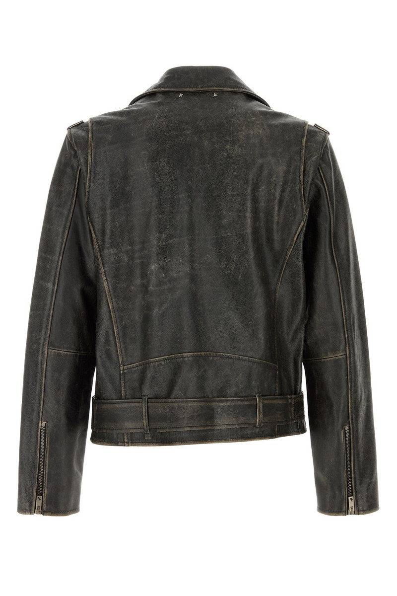 Golden Goose Slate leather jacket outlook