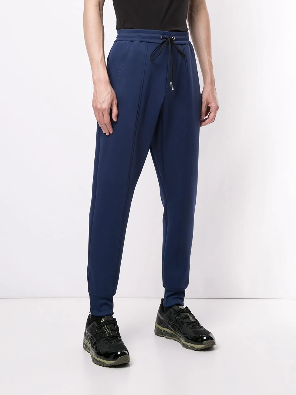 drawstring-waist track pants - 3