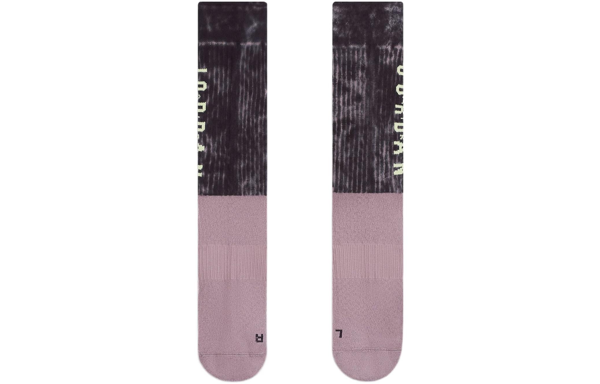 Air Jordan Legacy Sport DNA Tie Dye Alphabet Athleisure Casual Sports Socks Couple Style One Pair Pi - 2