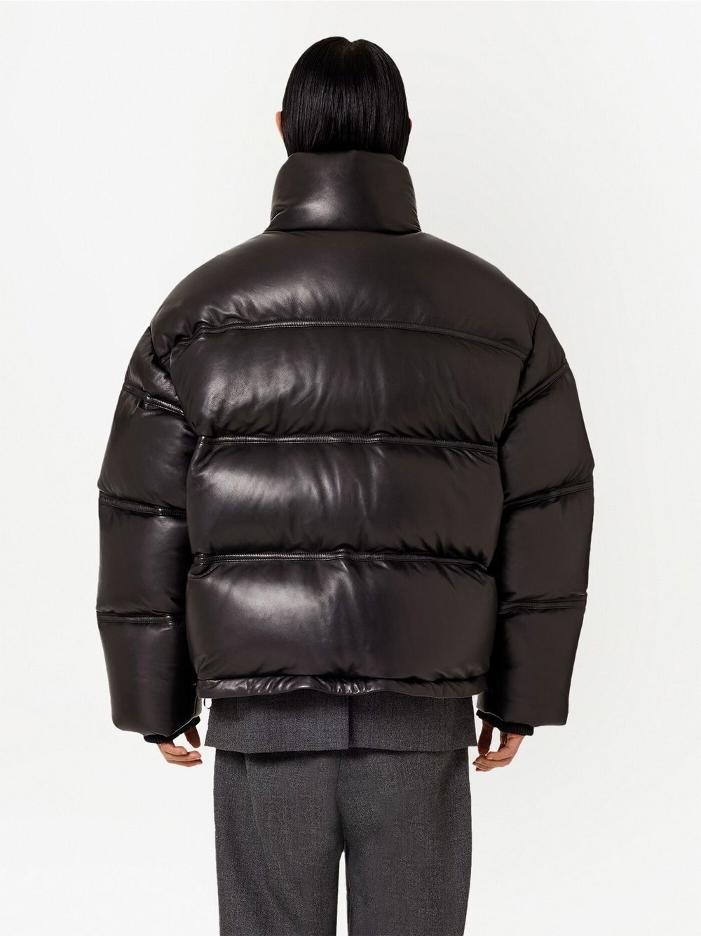zip-up padded jacket - 5