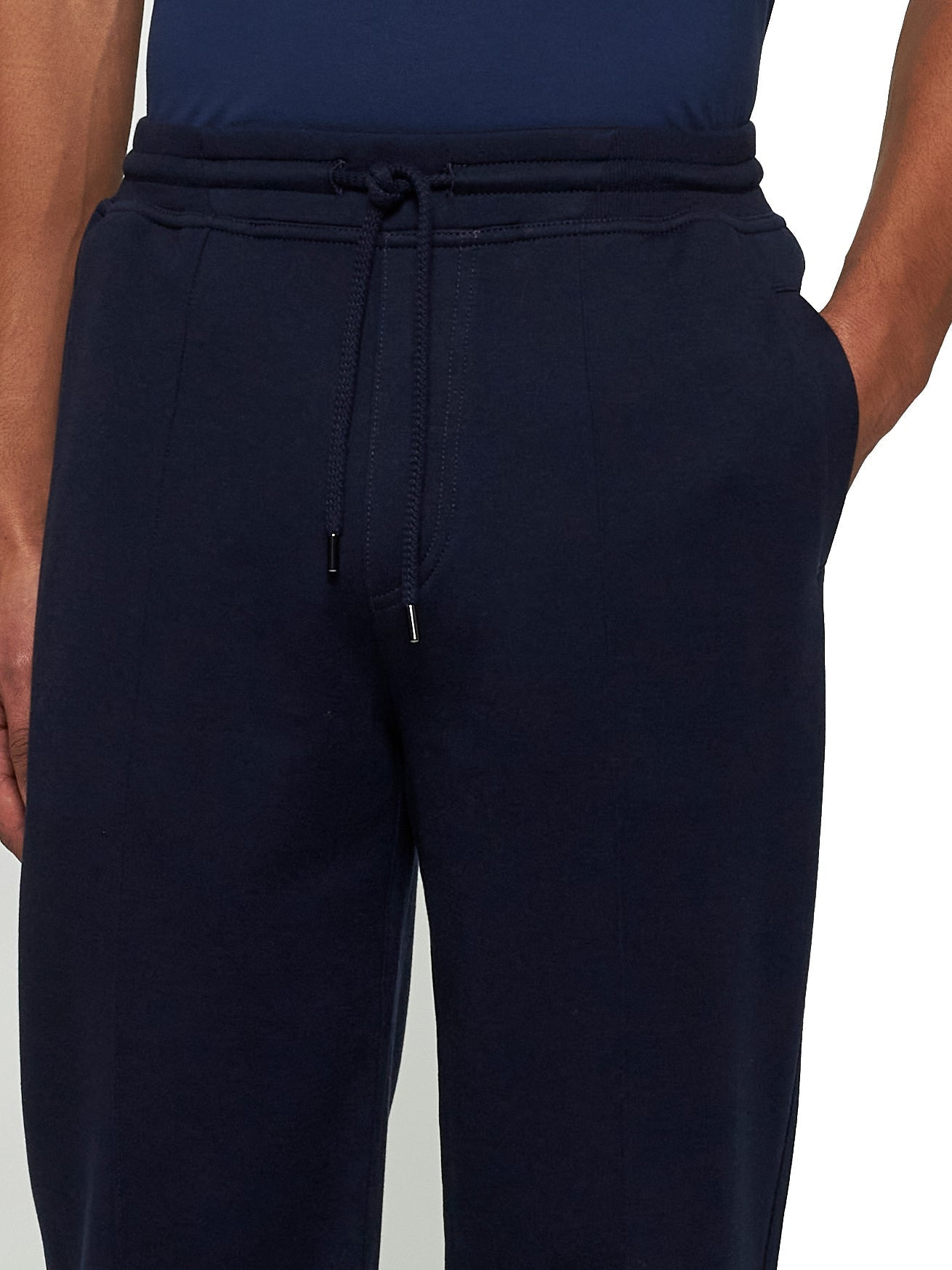 Brunello Cucinelli Men Joggers In Felpa Grigia - 4