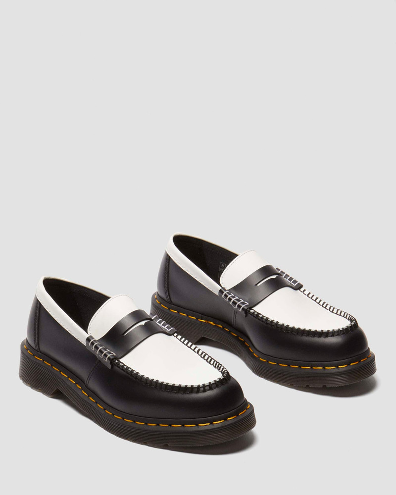Penton Two-Tone Smooth Leather Loafers 8