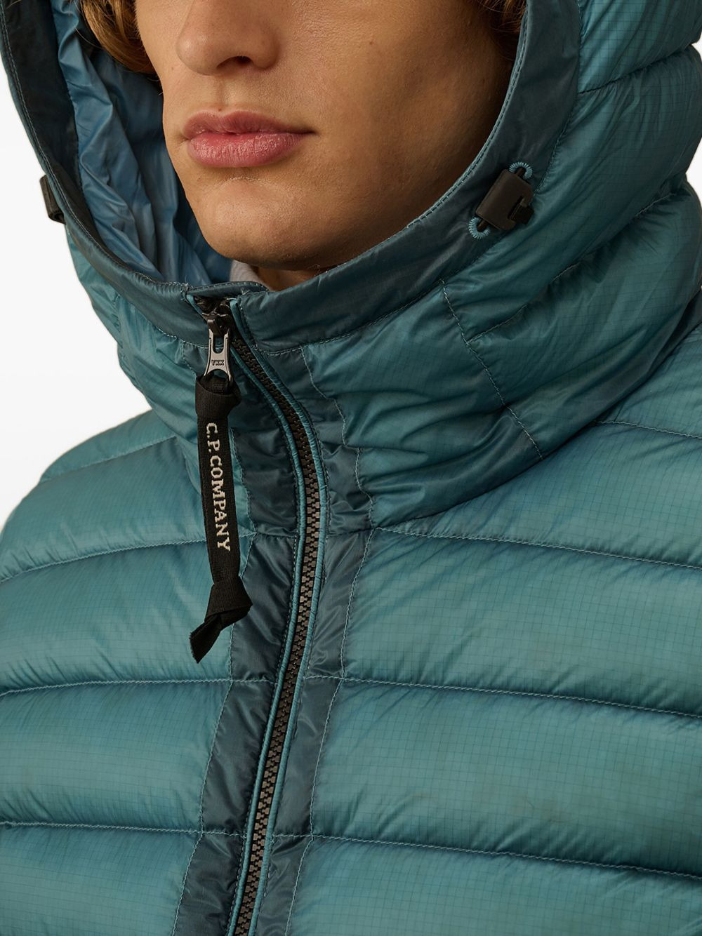 hooded quilted down gilet - 5