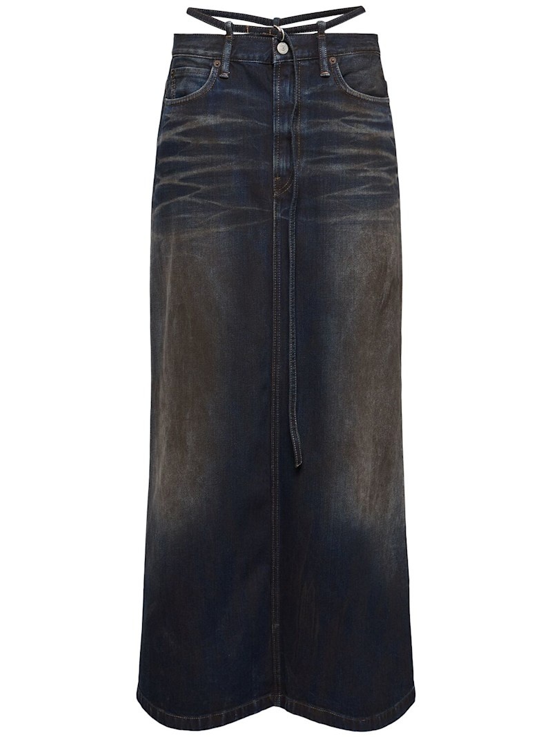 Talia denim long skirt - 1