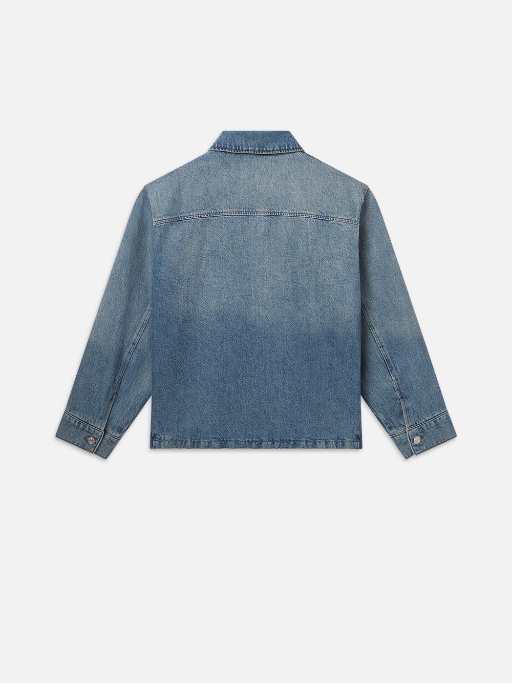 Denim Shirt Jacket in Frequency - 3