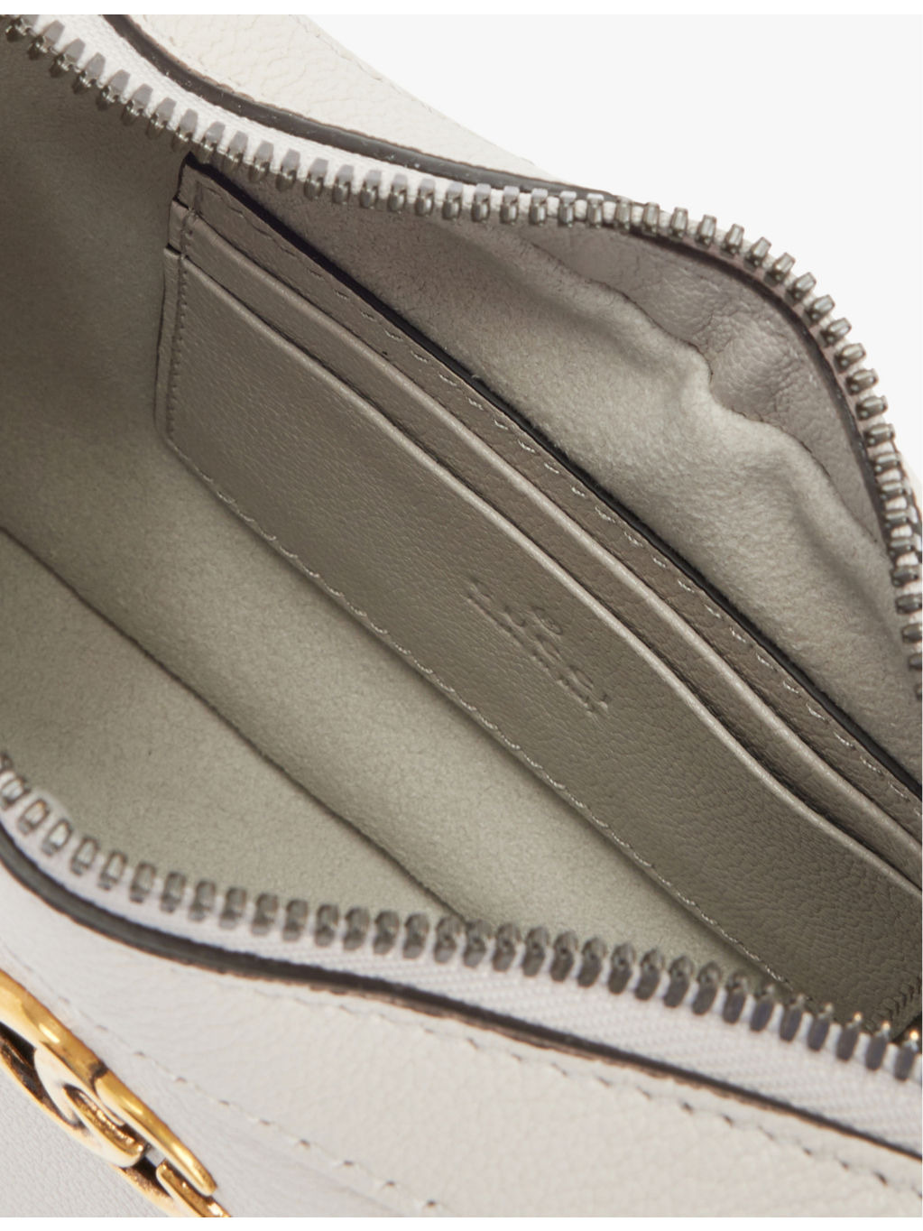 Aphrodite curved leather shoulder bag - 5