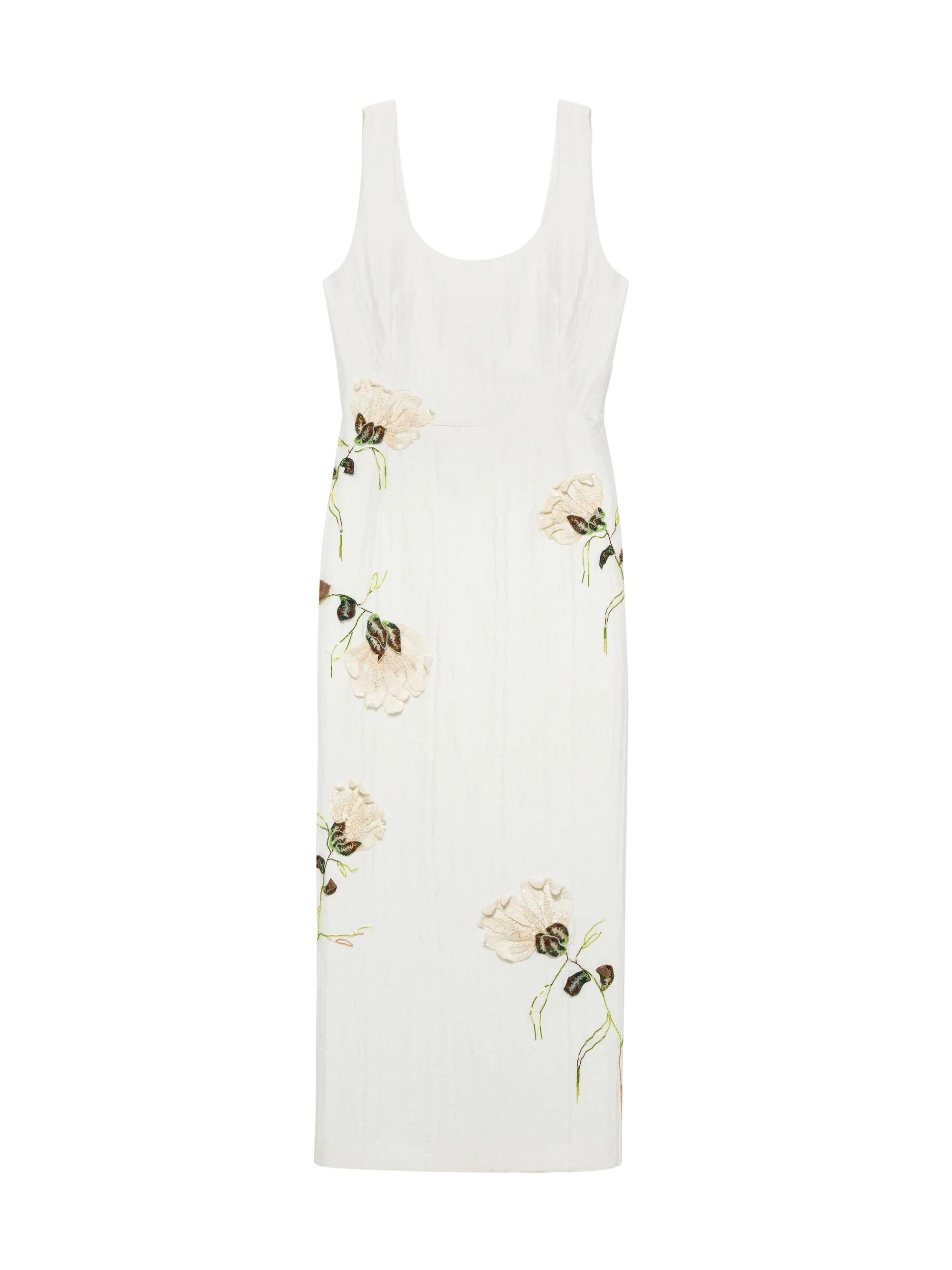 Women's Lilibeth Floral Sleeveless Midi-Dress - White - 1