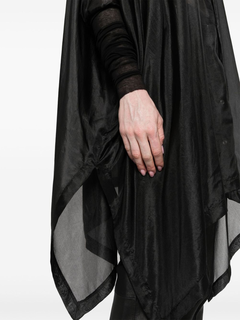 ribbed-sleeves silk shirt 5