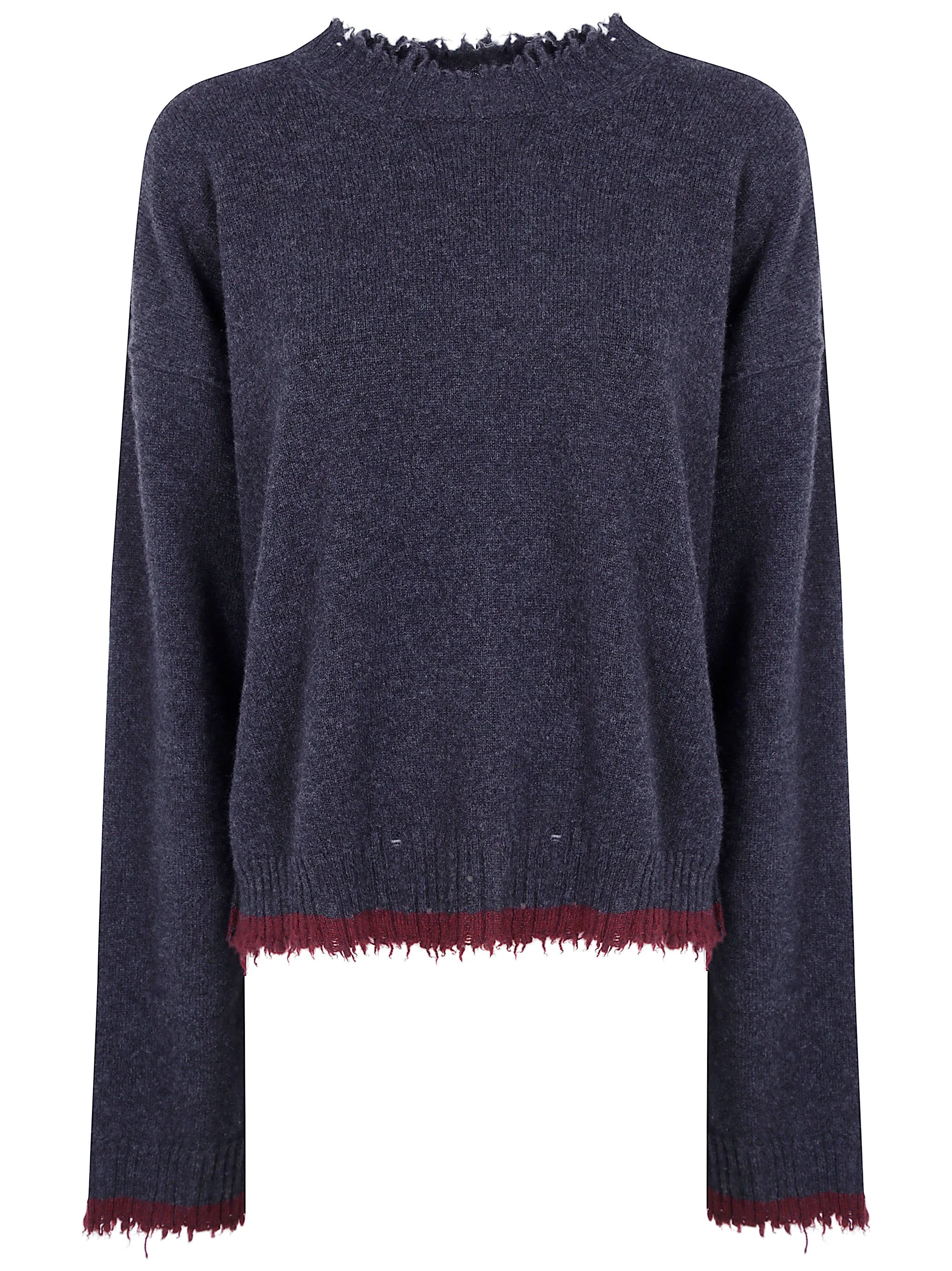 Top Long Sleeves "Uw894 Dark Grey Red" - 1