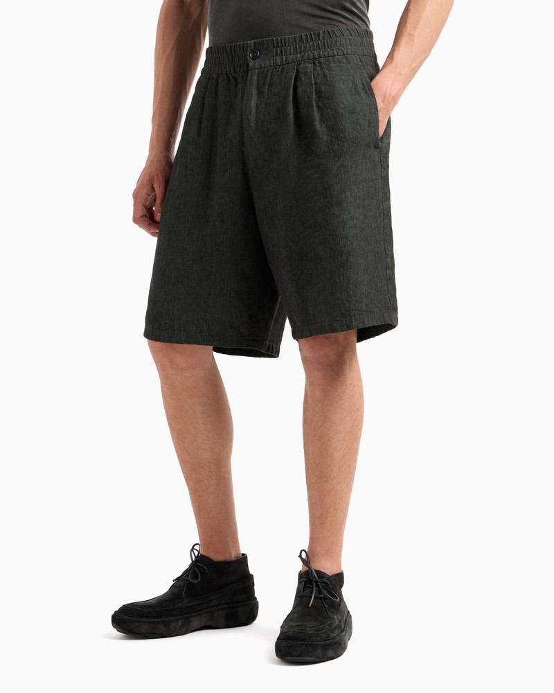GIORGIO ARMANI LINEN BERMUDA SHORTS outlook