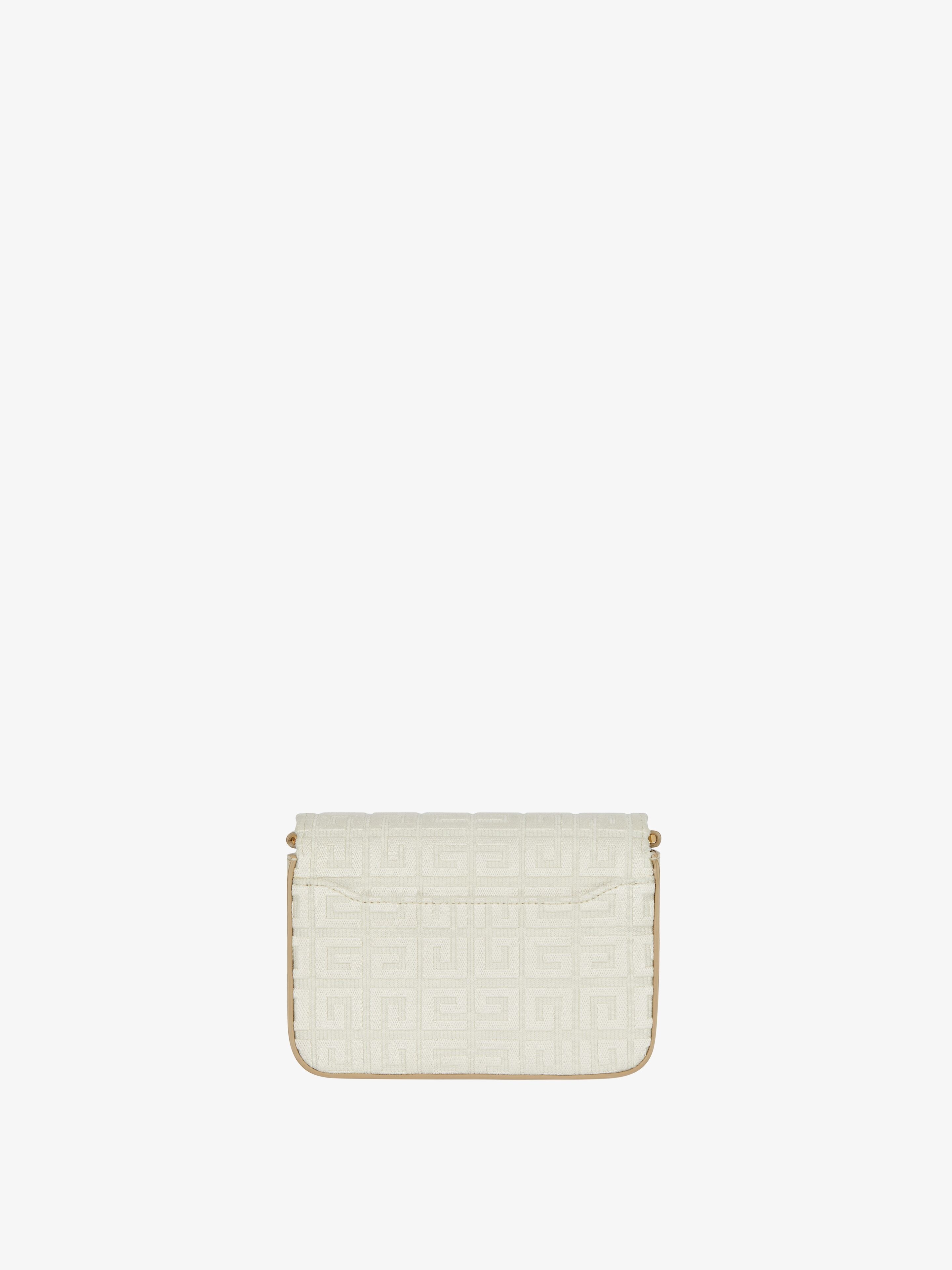 SMALL 4G BAG IN 4G EMBROIDERY WITH CHAIN - 5