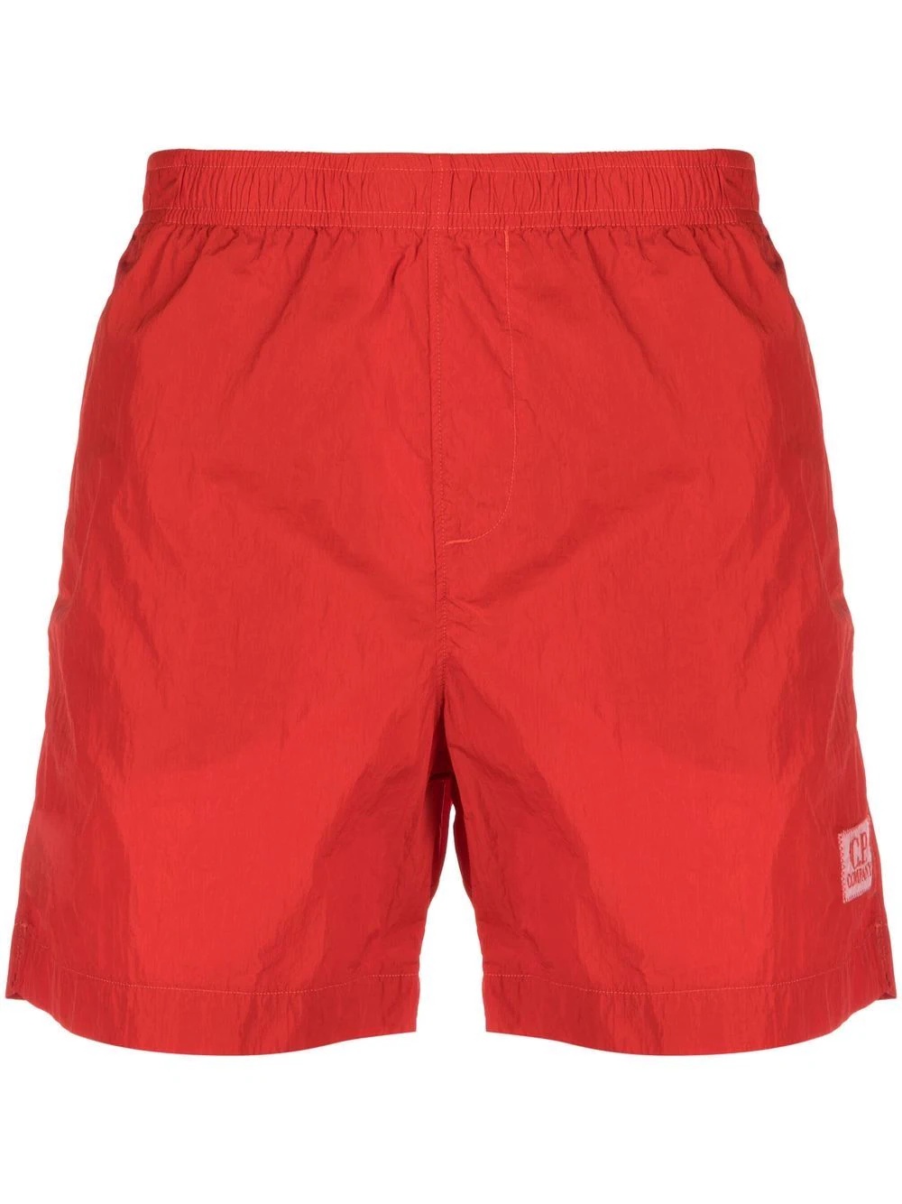 logo-patch detail swim shorts - 1