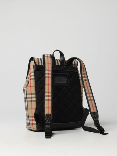 Burberry Burberry Dewey backpack in check cotton outlook