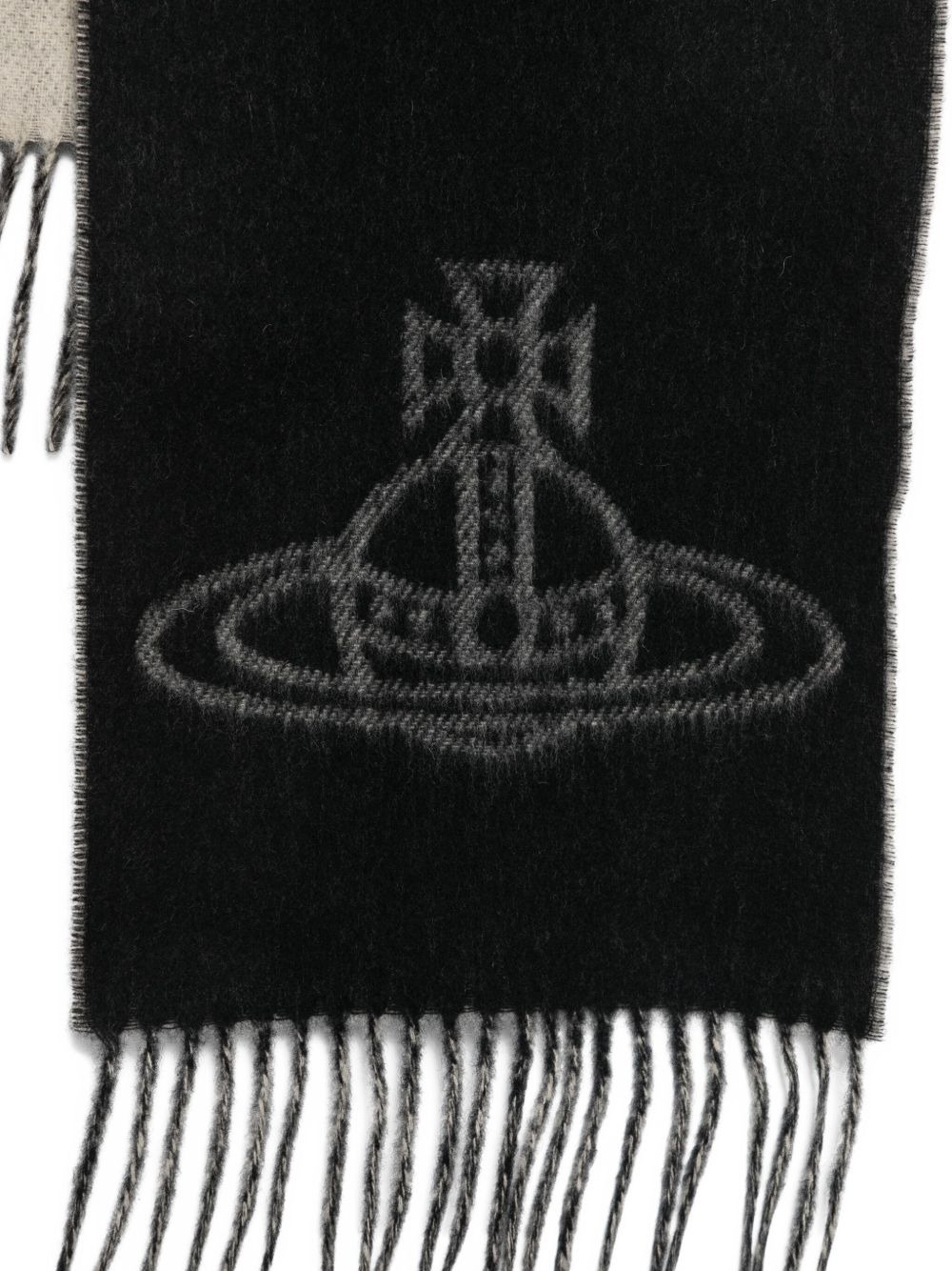 orb fringed scarf - 2
