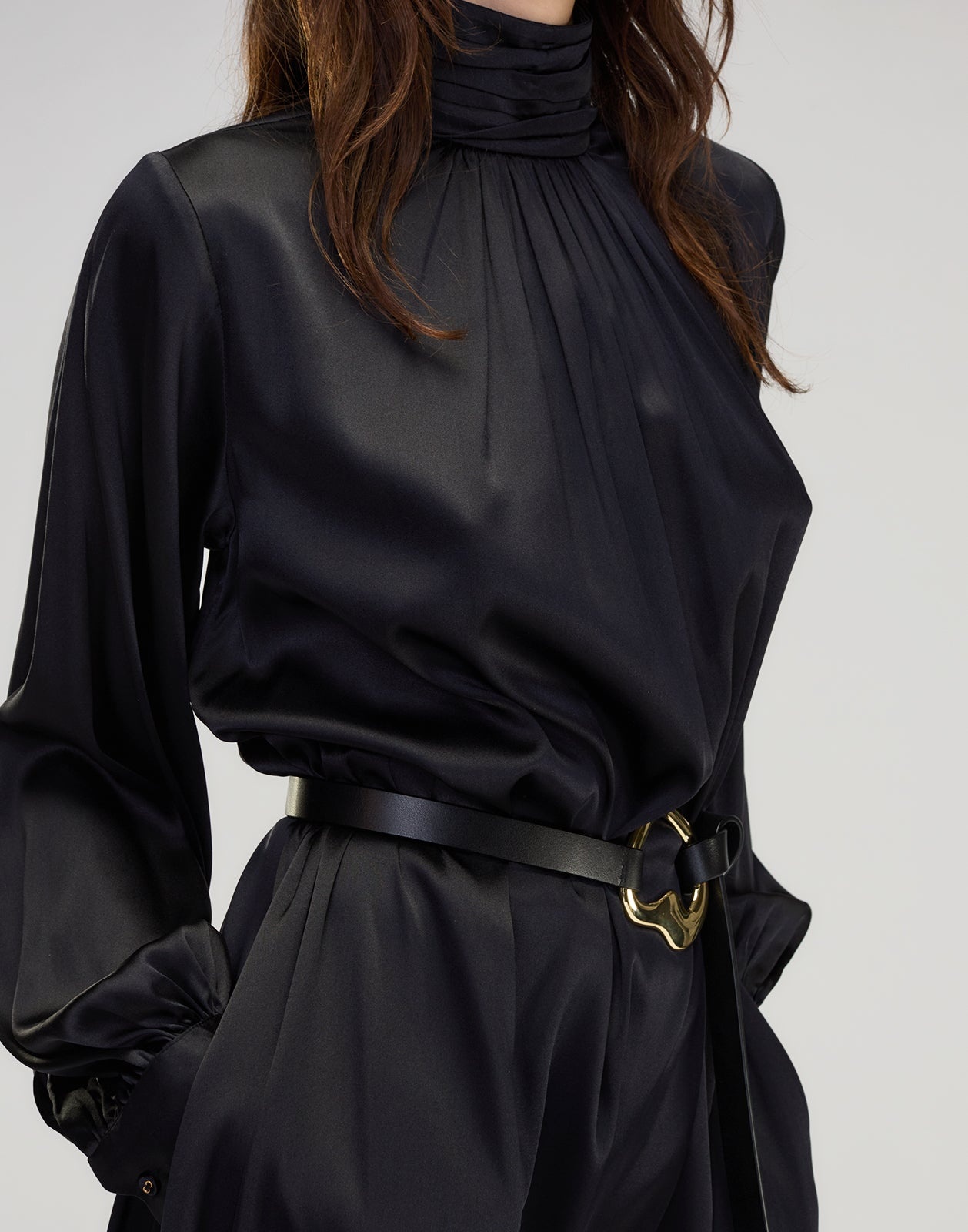 Monroe Silk Charmeuse Dress - 7