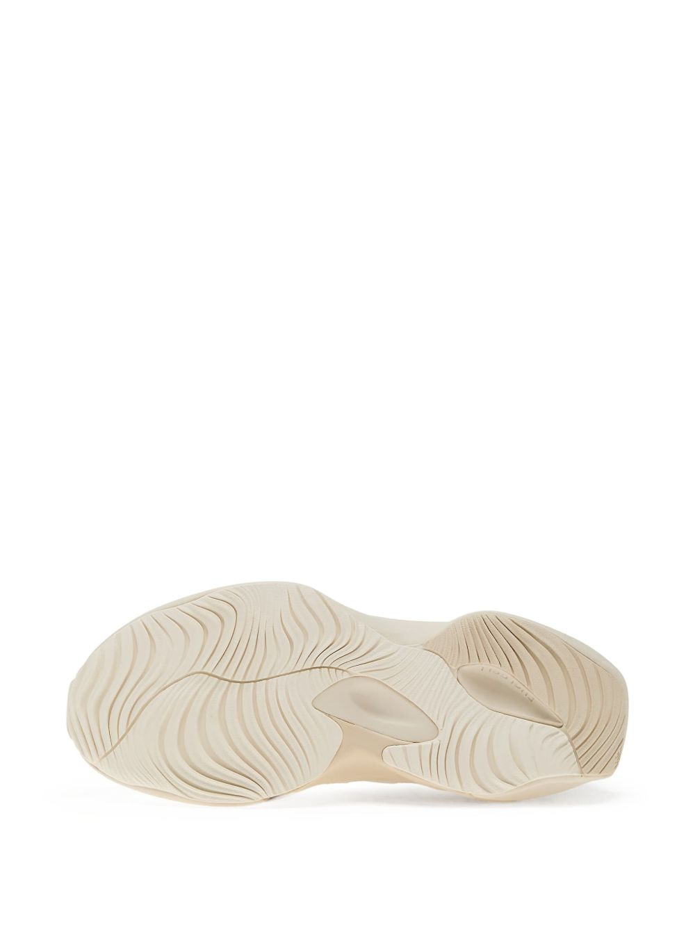 mesh-panelled leather trainers - 5