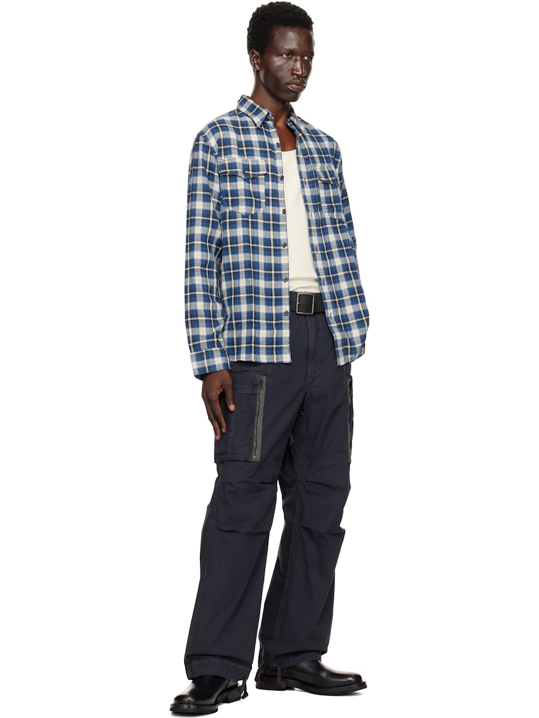 Navy Ranger Poplin Cargo Pants - 5