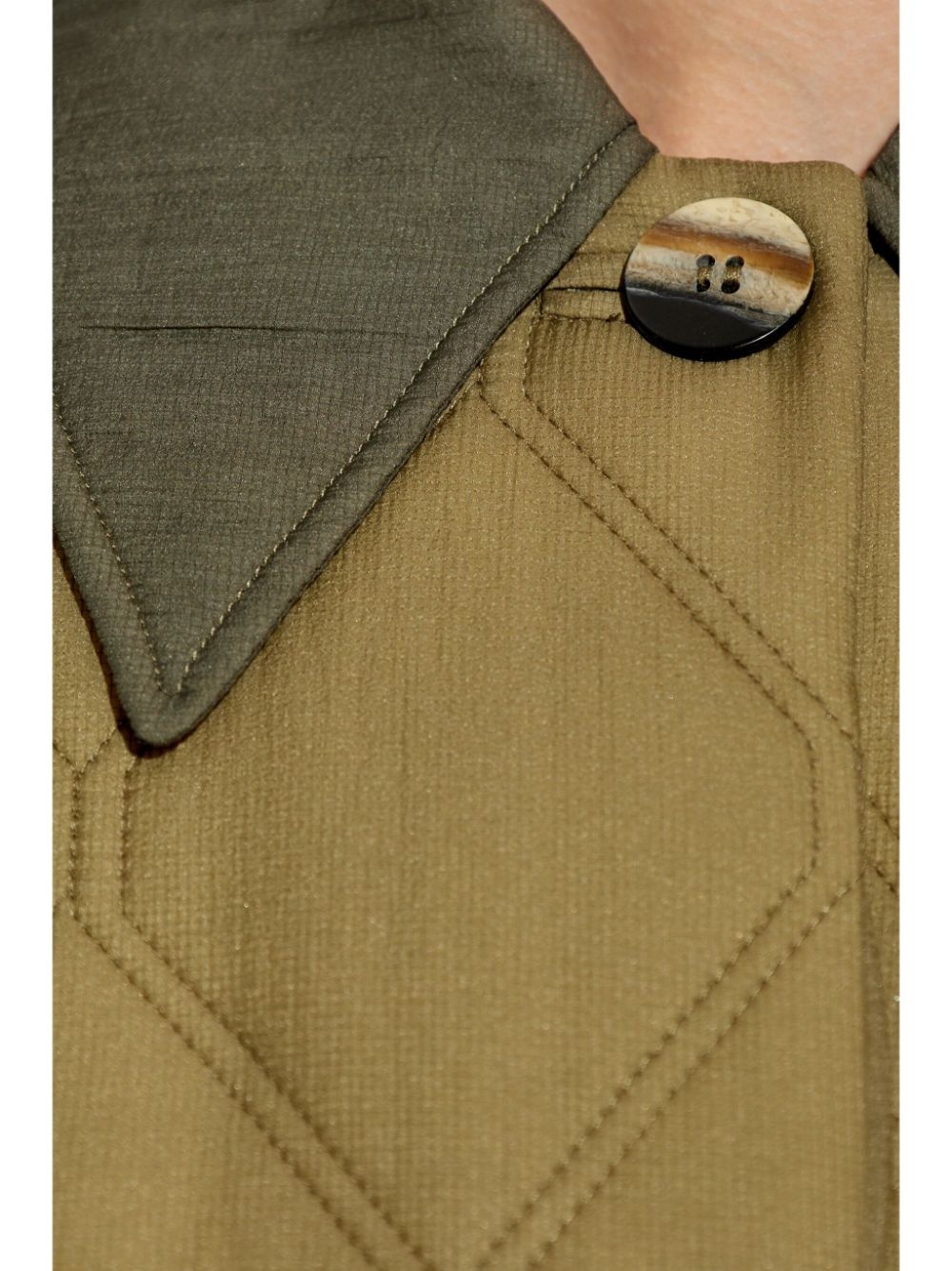 single-breasted quilted jacket - 5