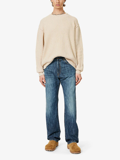 424 Faded-wash straight-leg jeans outlook
