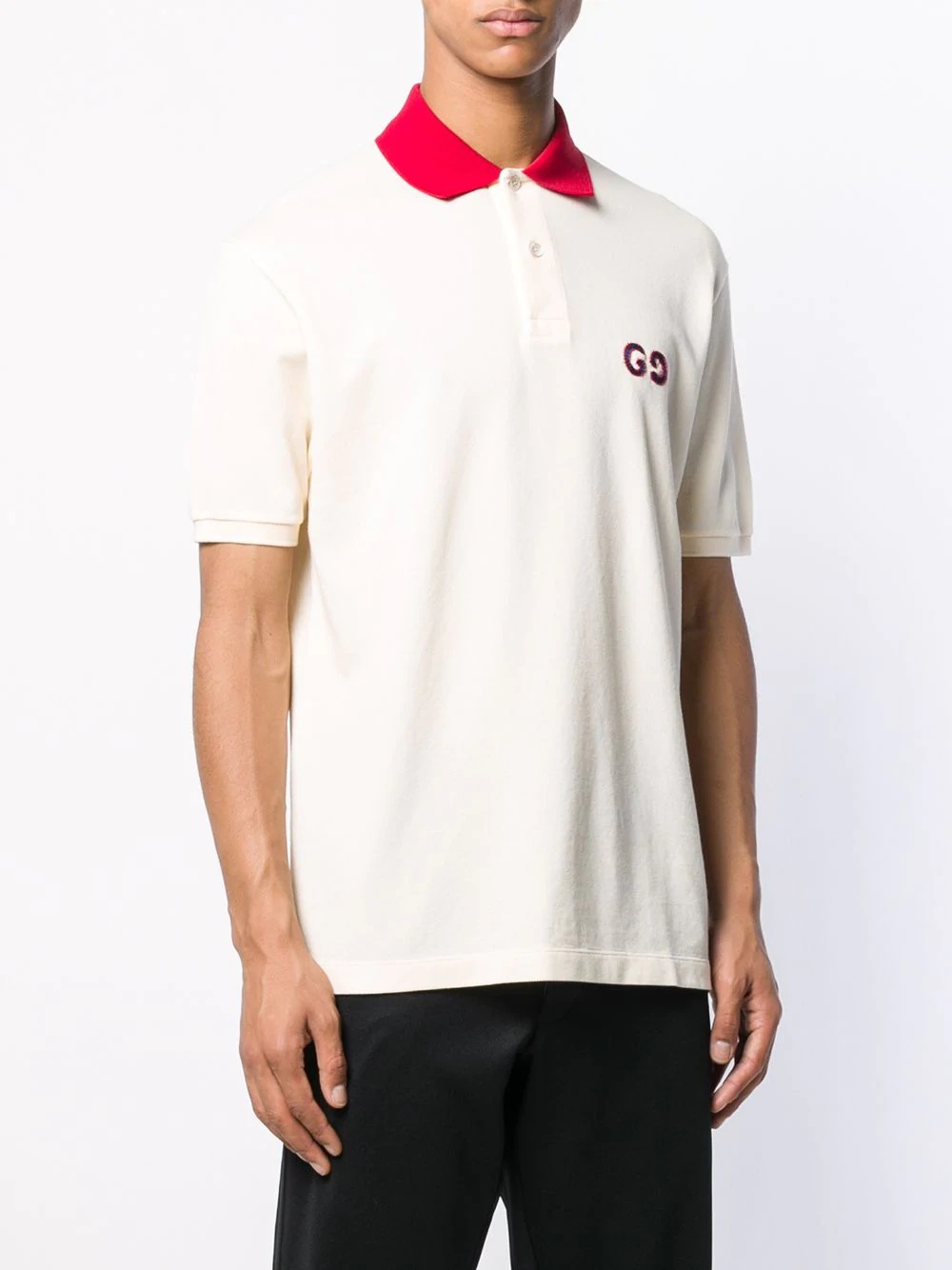 GG embroidery polo shirt - 3