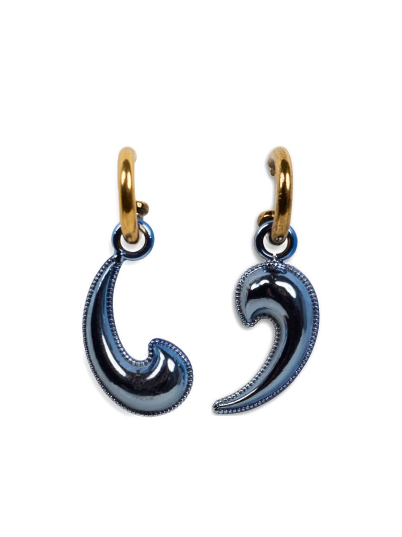 metallic paisley earrings 1
