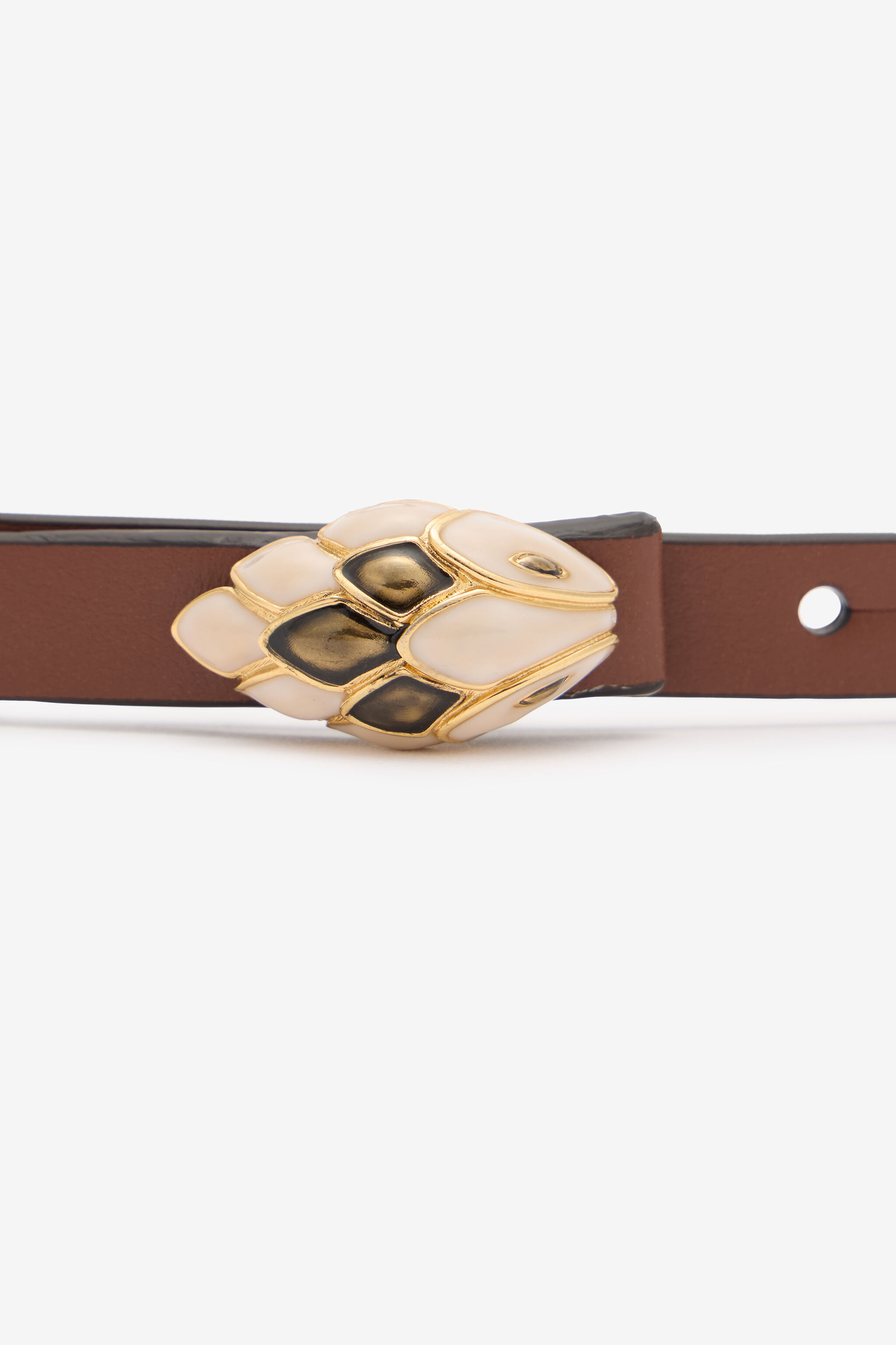 Belt With Snake Head And Crystals - 3