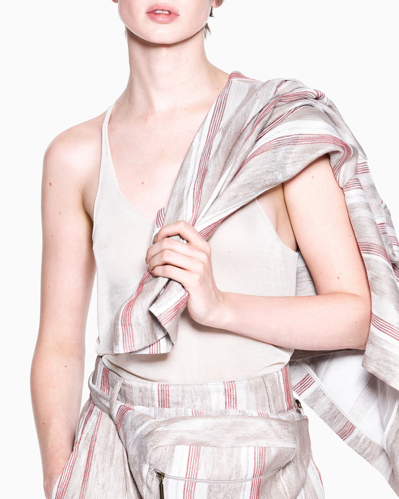 GIORGIO ARMANI JACQUARD LINEN AND VISCOSE JACKET outlook