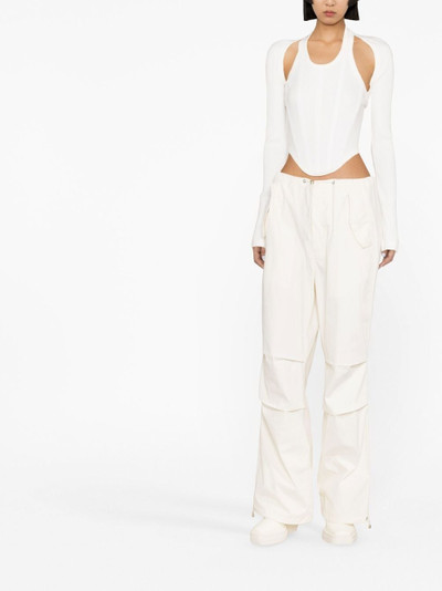 Dion Lee drawstring parachute trousers outlook