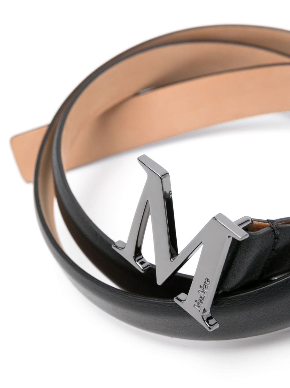 ベルト MAX MARA LEATHER BELT WITH LOGO PLATE Max Mara logo-buckle leather belt | farfetch | REVERSIBLE